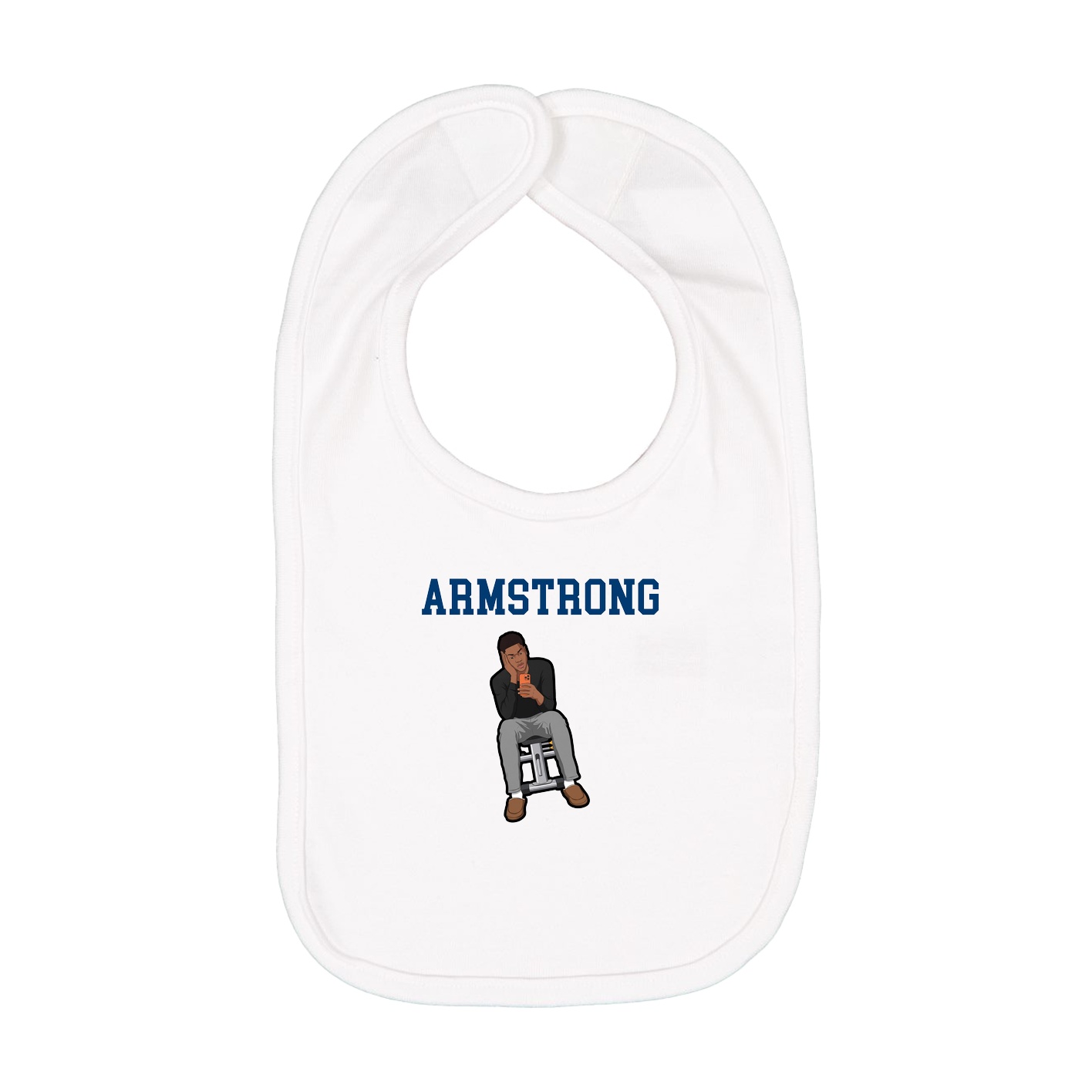 Infant Bib — Shirsey in White
