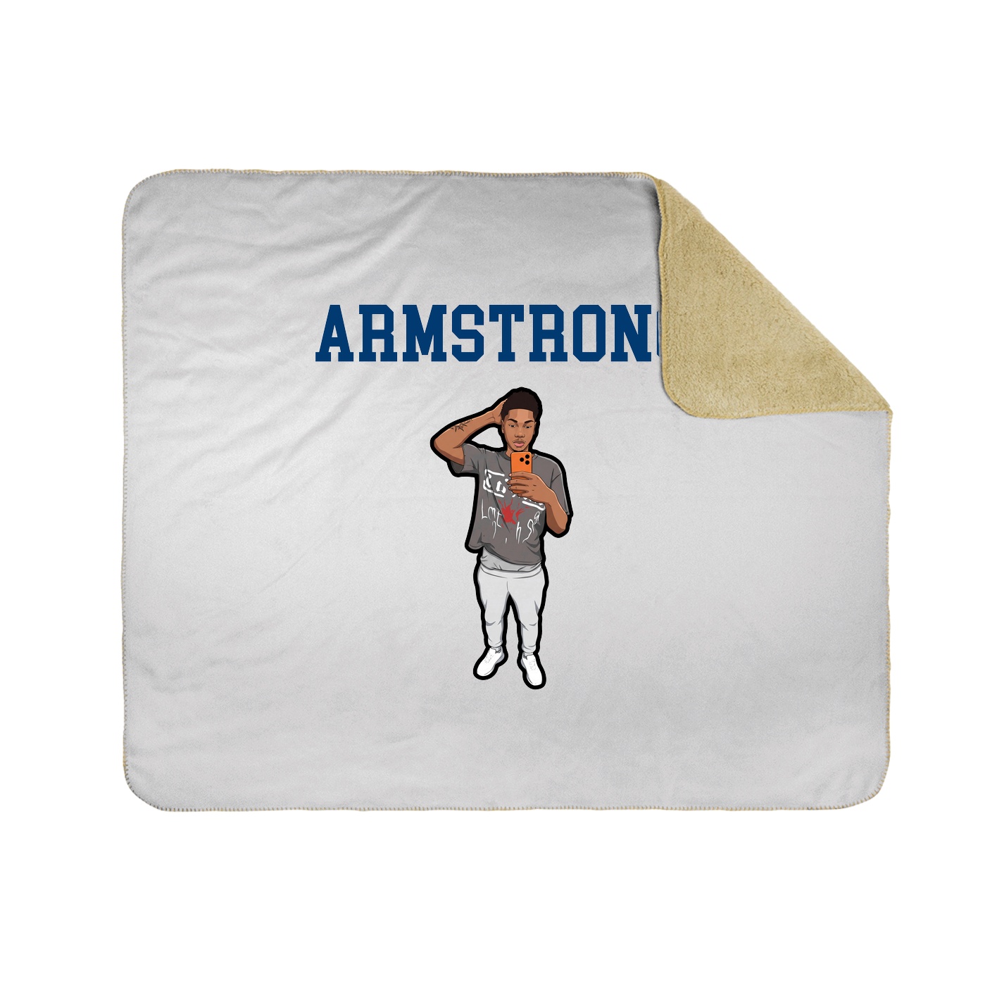 Throw Blanket — Shirsey in White