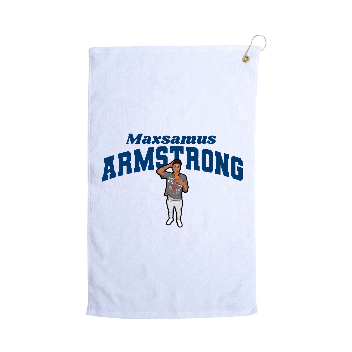 Golf Towel — Signature Arch in White