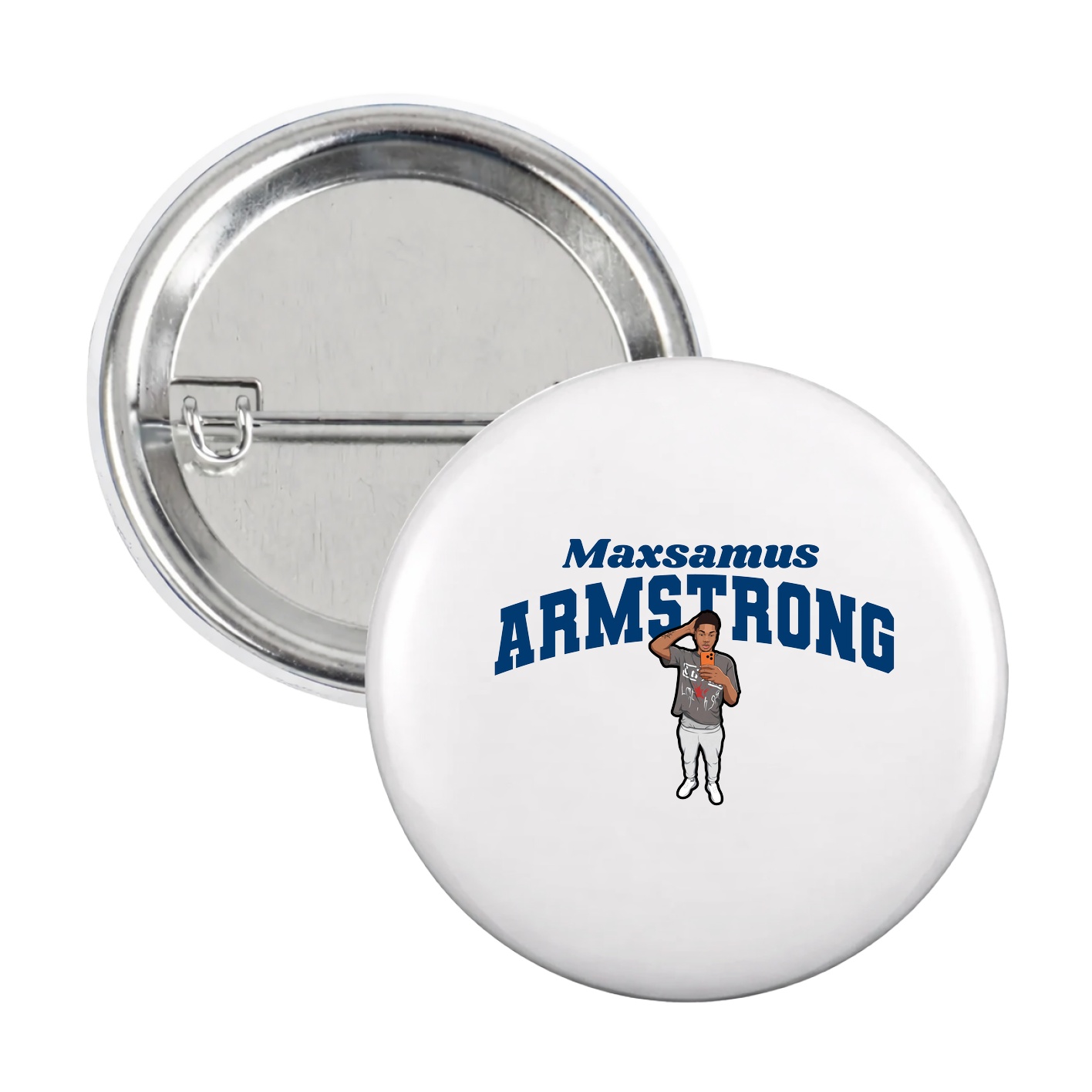 Game Day Button — Signature Arch in White