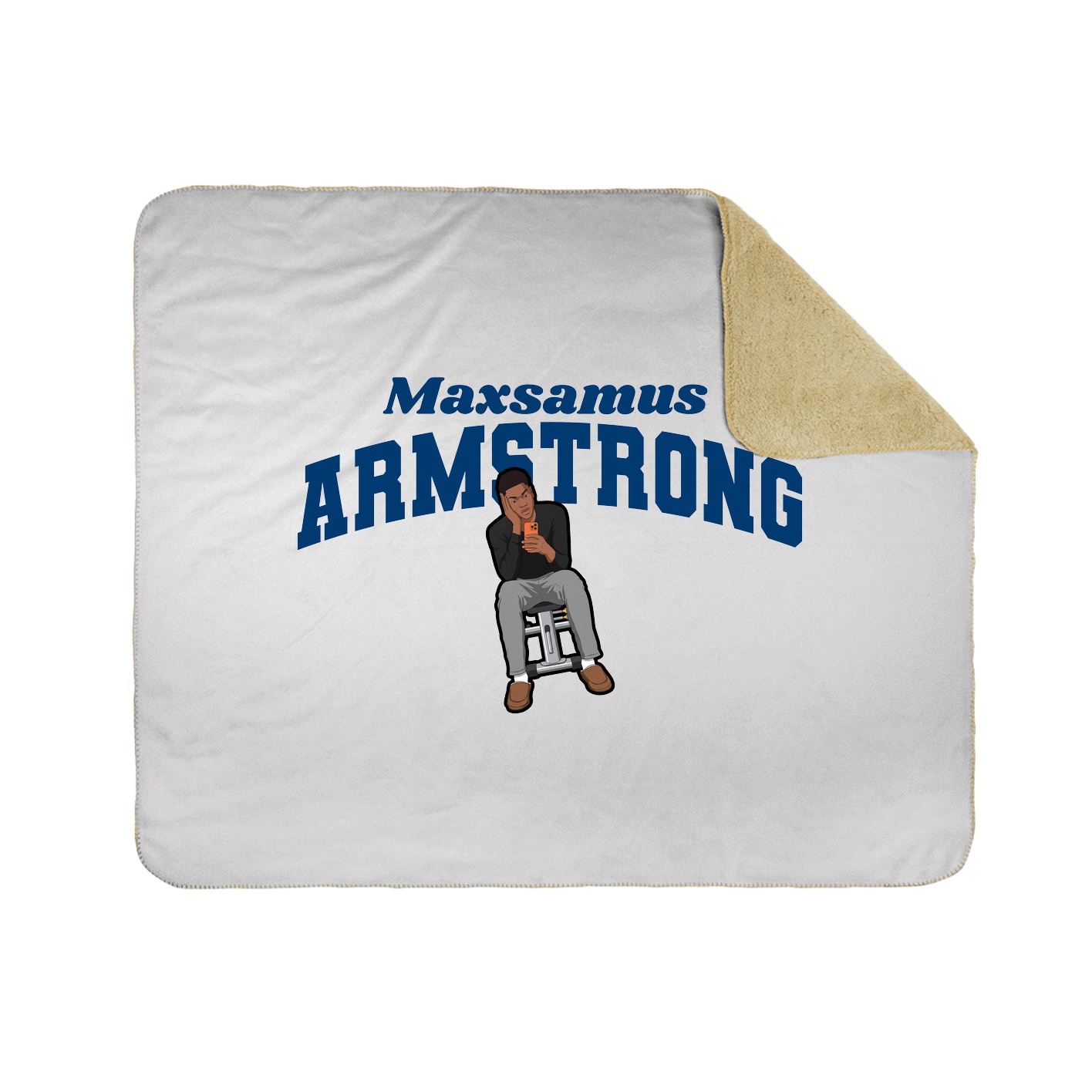 Throw Blanket — Signature Arch in White
