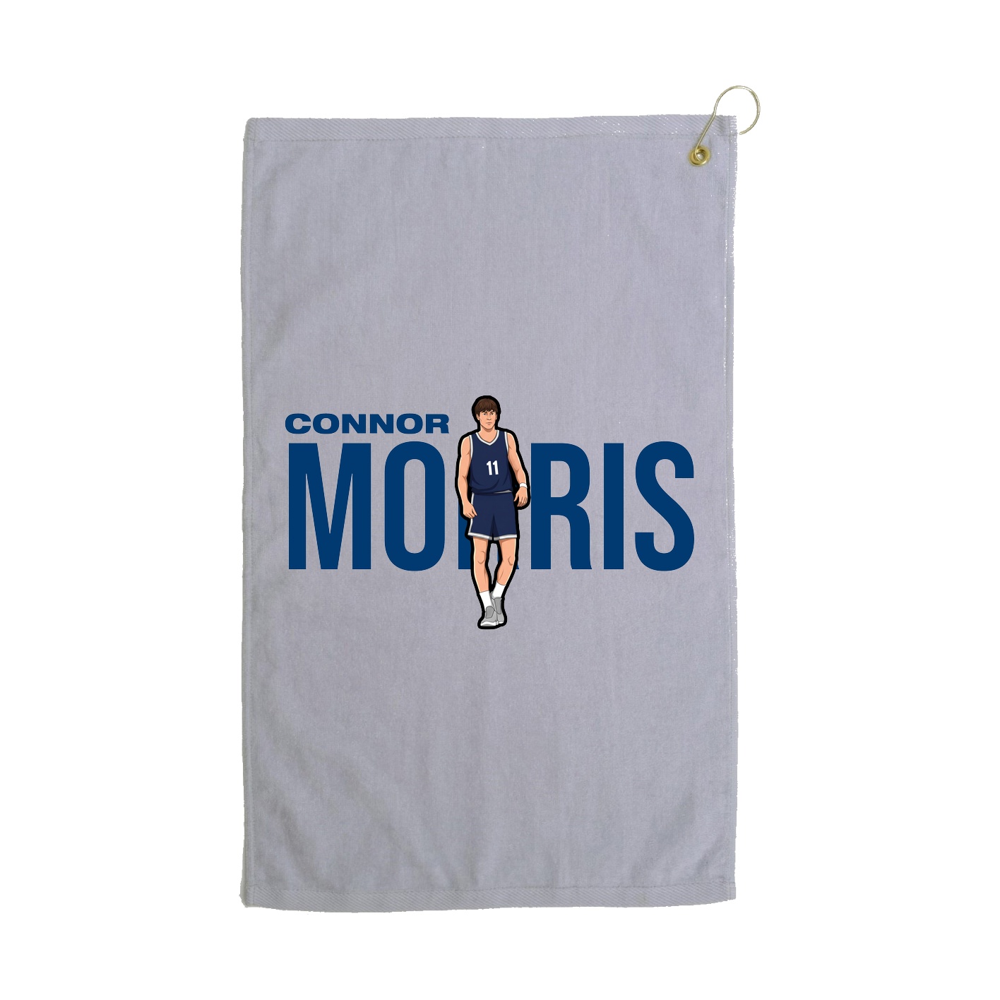 Golf Towel — Player Name in Grey