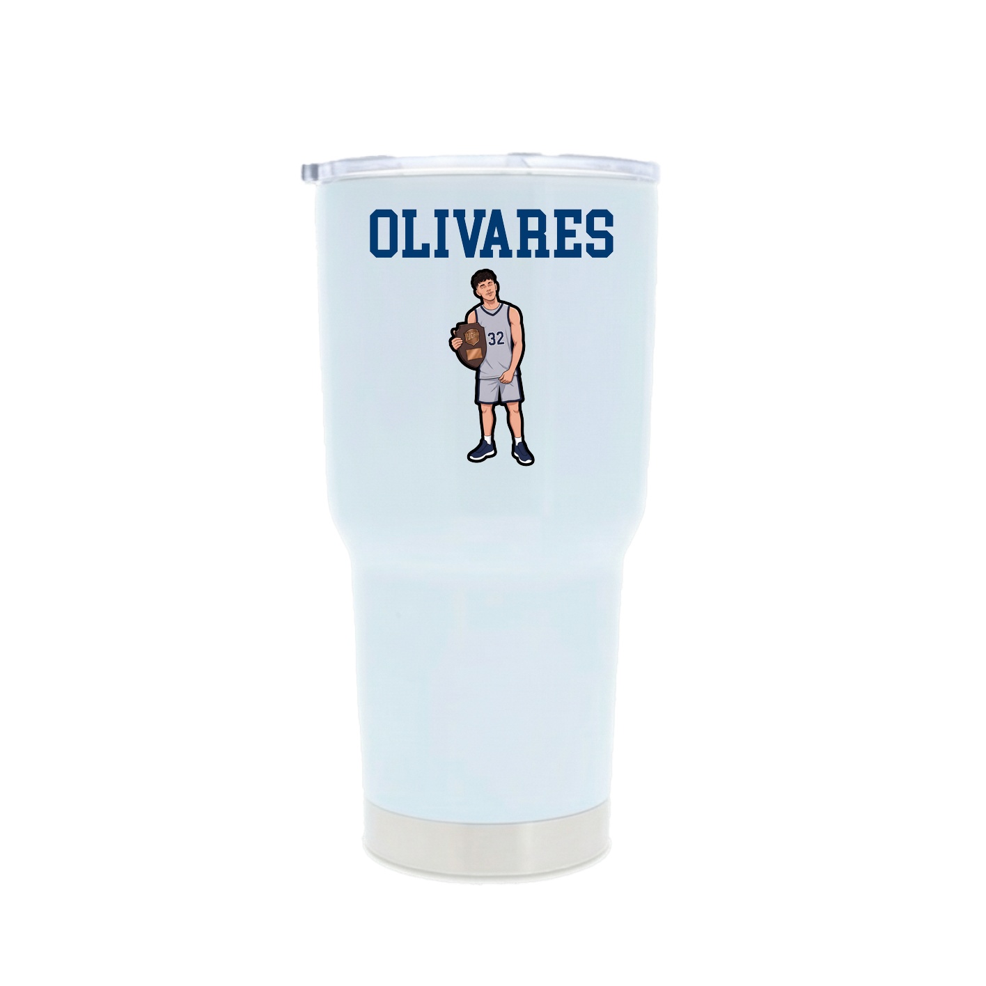 30oz Stainless Steel Tumbler — Shirsey in White