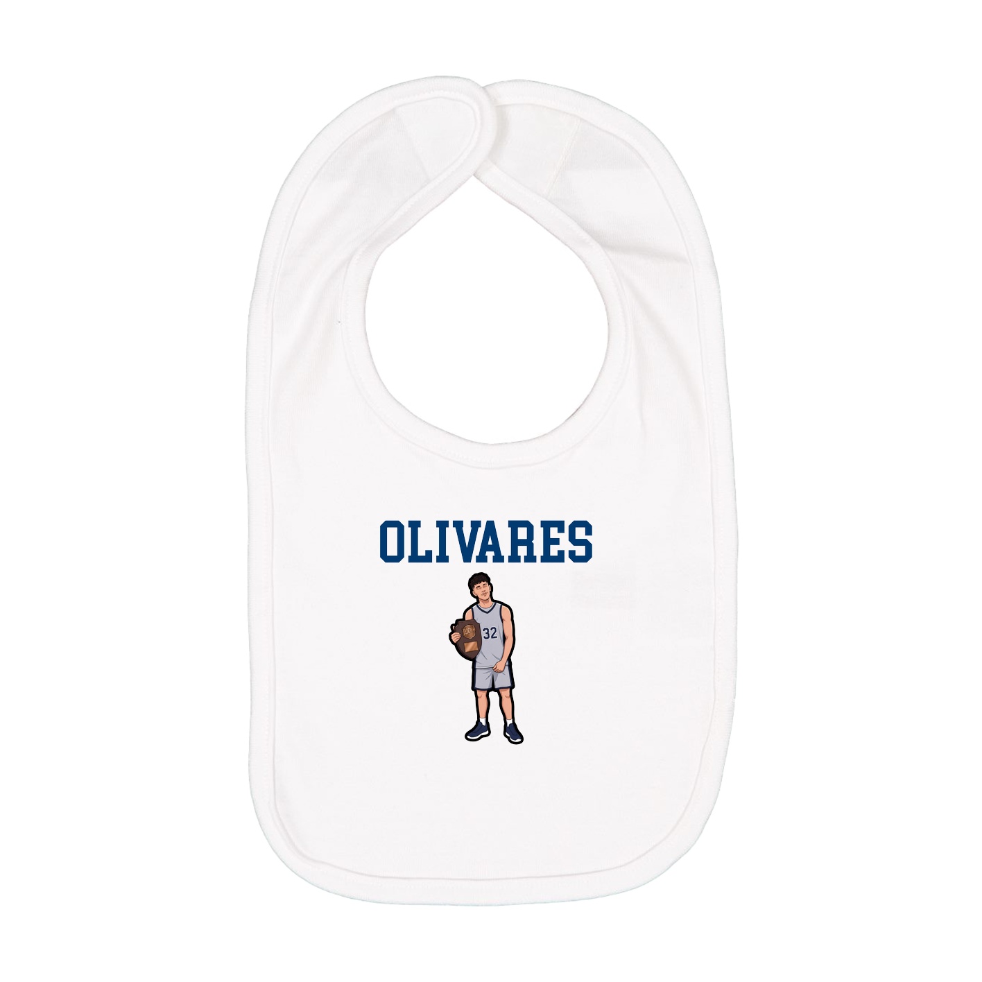Infant Bib — Shirsey in White
