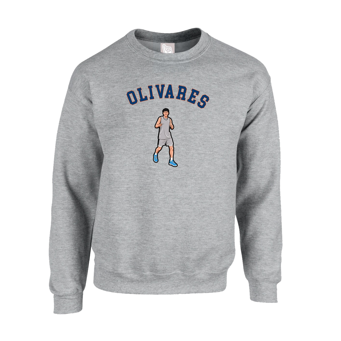 Fleece Crew — Shirsey Arch in Grey