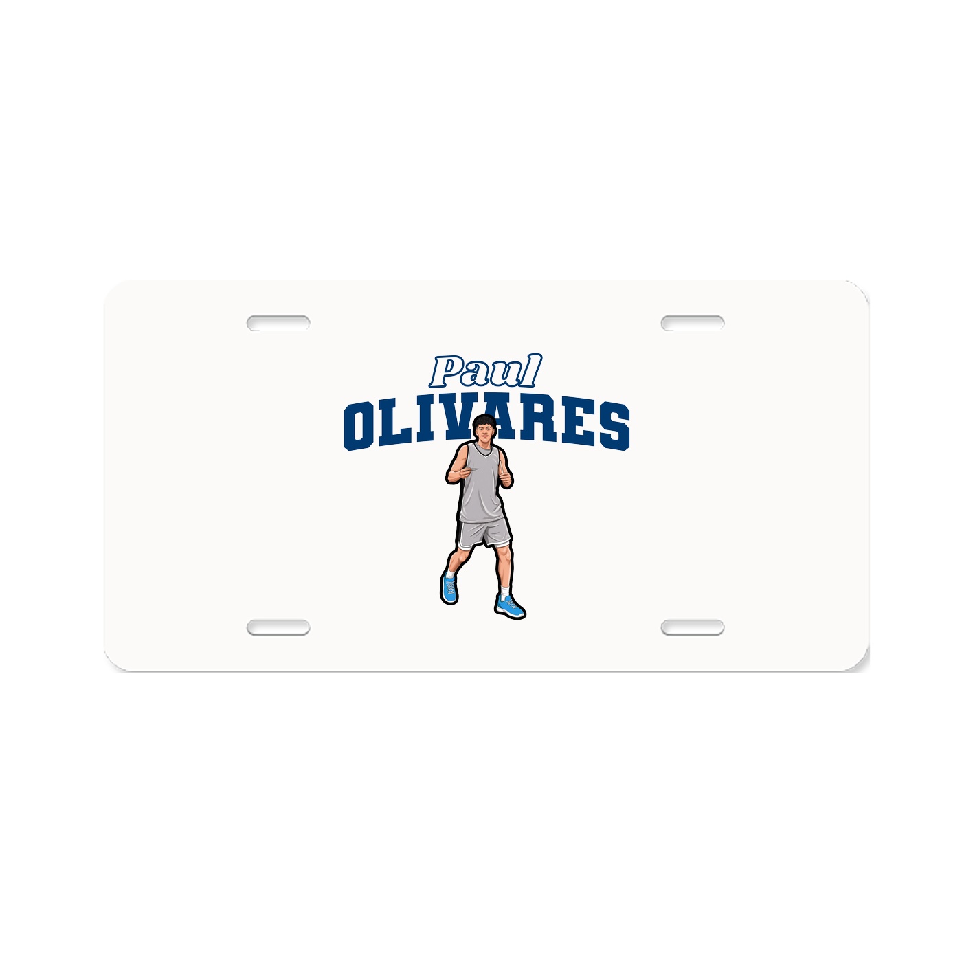 License Plate — Name Arch in Classic