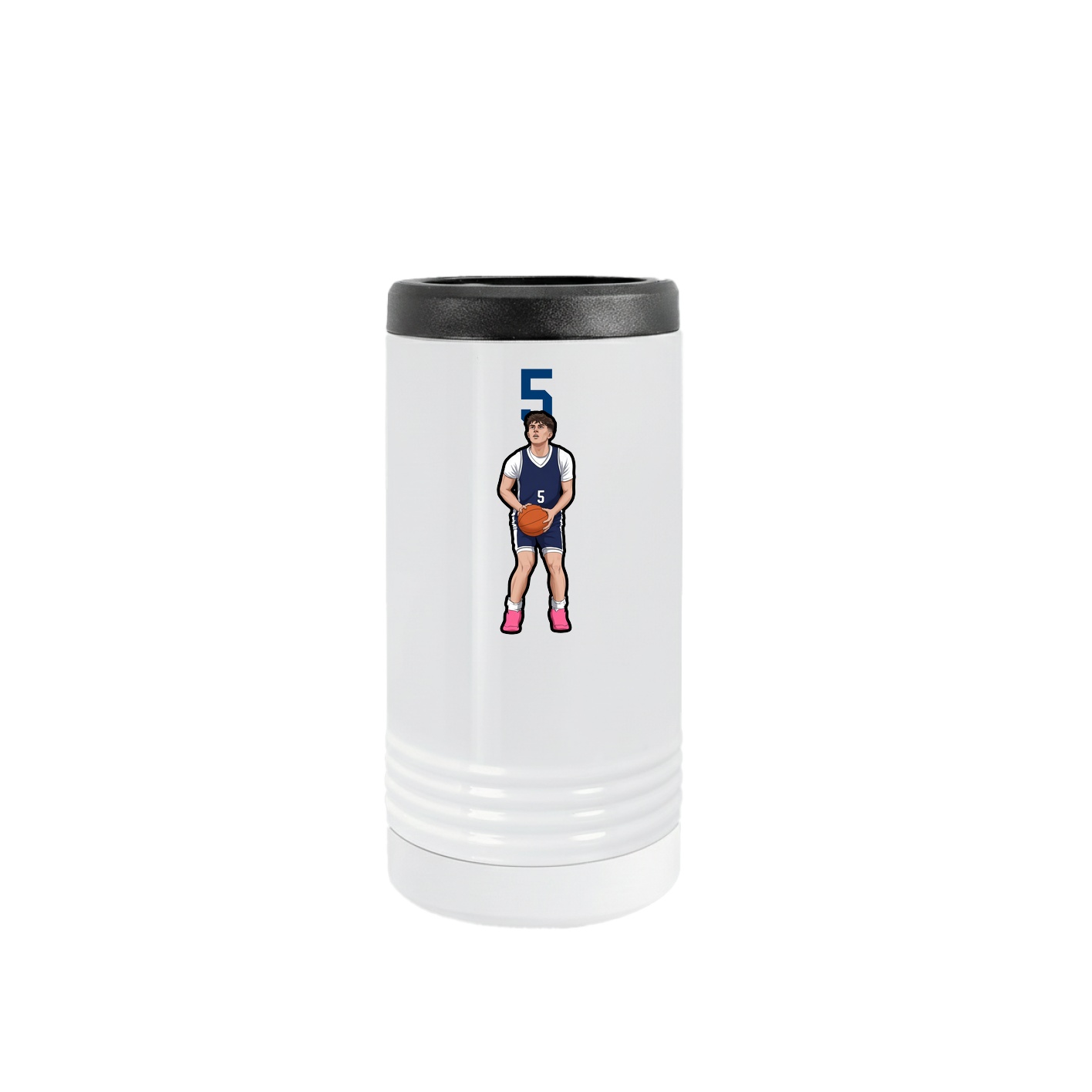 Slim Beverage Holder — Number Top in White