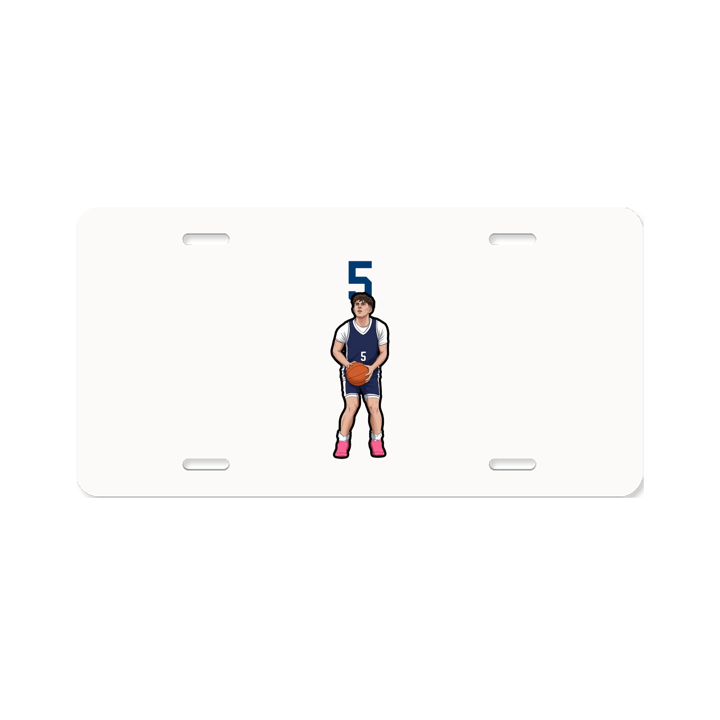 License Plate — Number Top in Classic