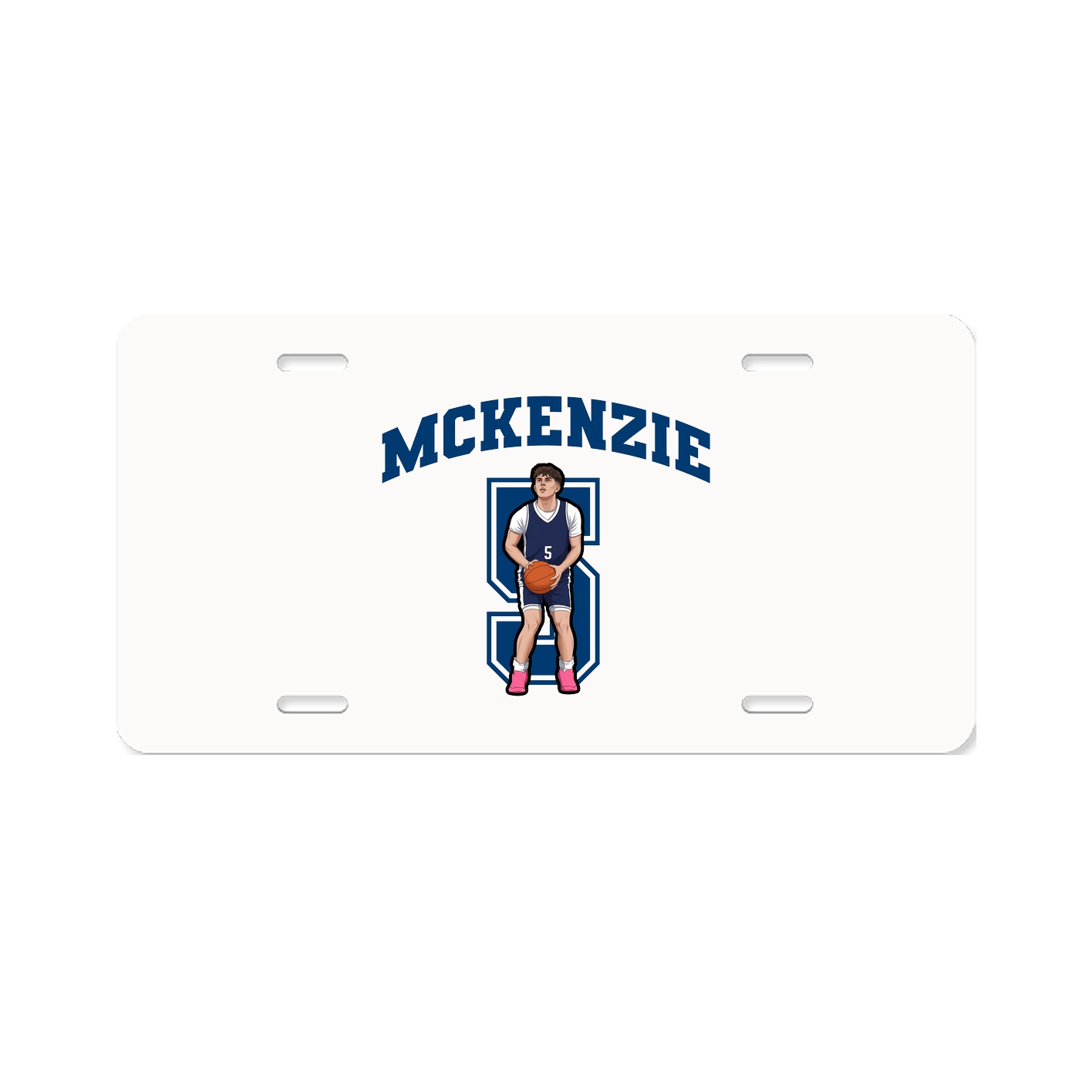 License Plate — Number in Classic