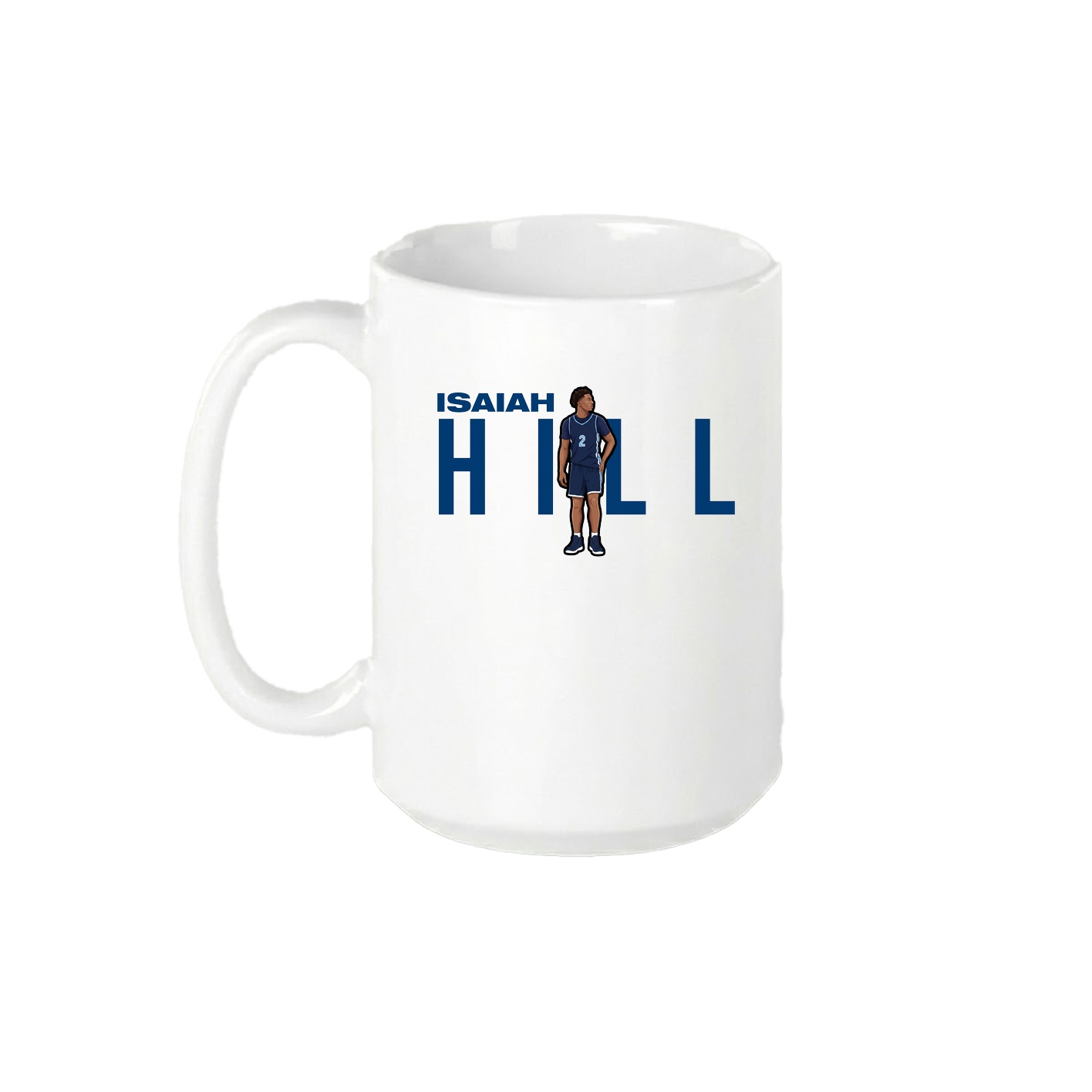15oz Coffee Mug — Player Name in White