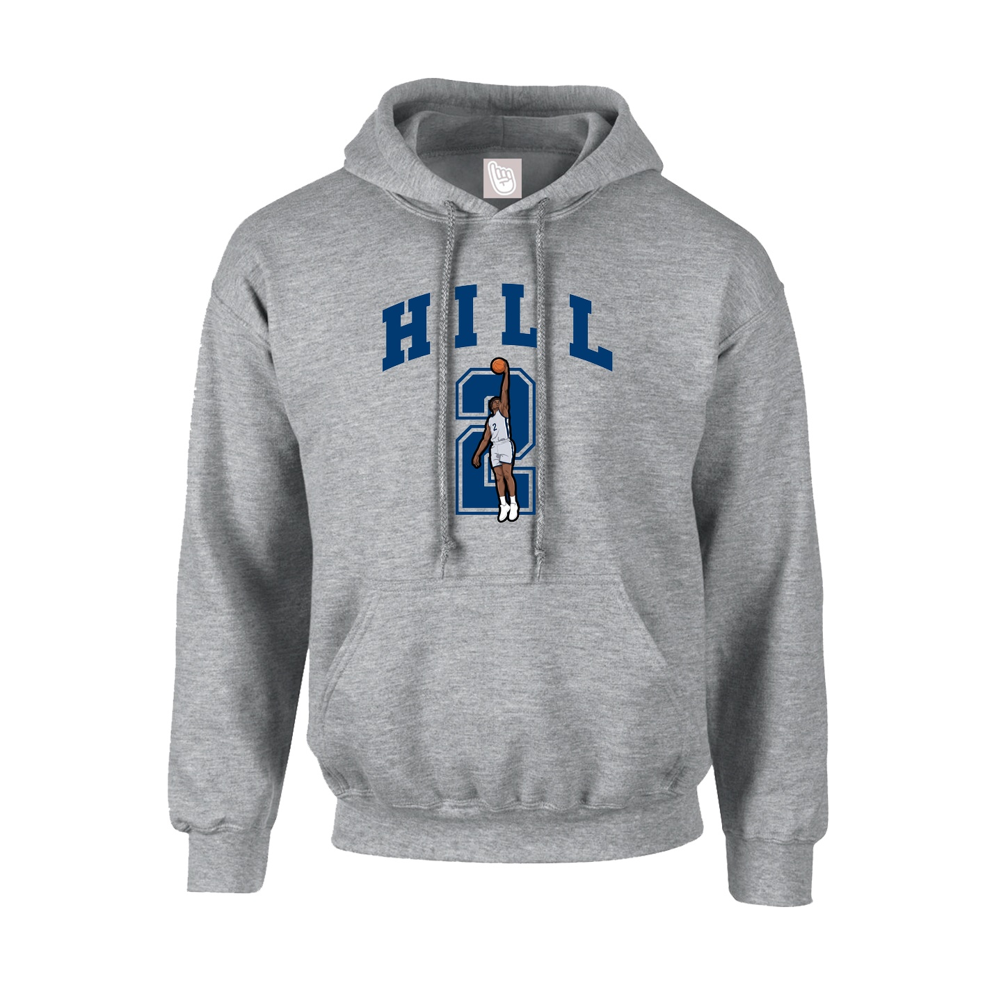 Hoodie — Number in Grey