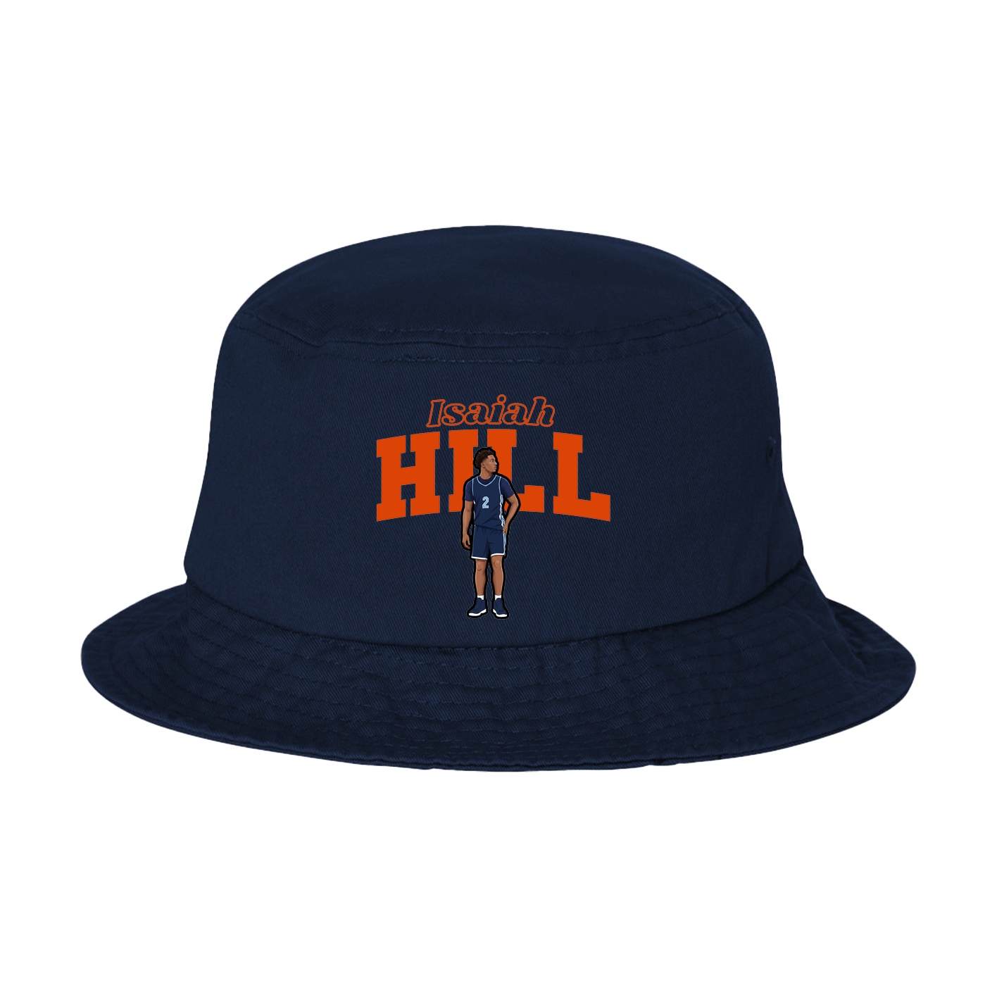 Bucket Cap — Name Arch in Navy