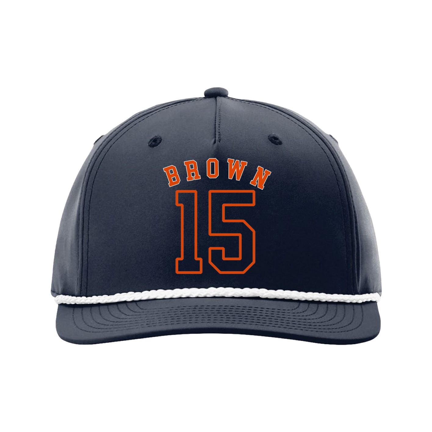 Five-Panel Classic Rope Cap — Shirsey Arch in Navy