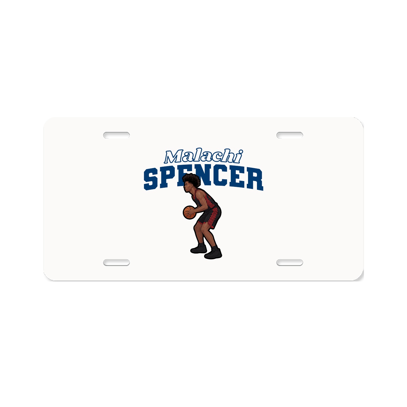 License Plate — Name Arch in Classic