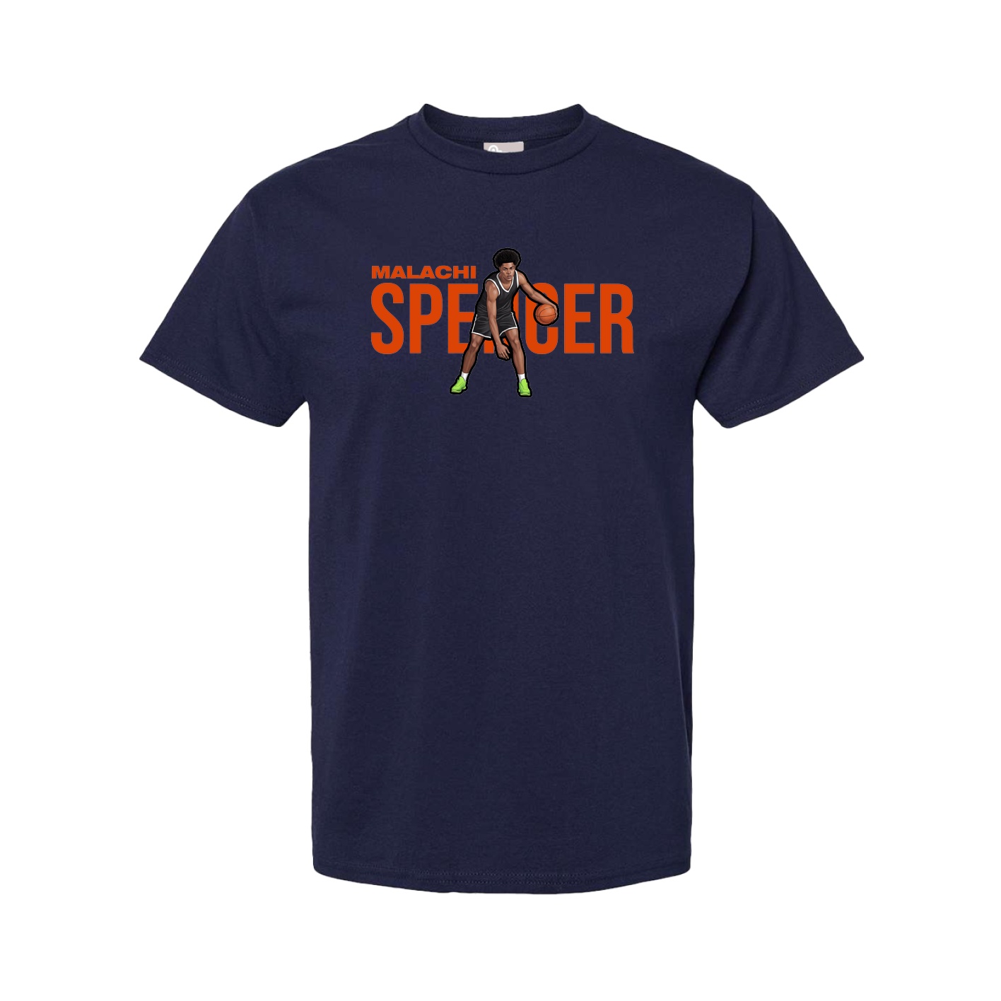 Youth Tee — Player Name in Navy