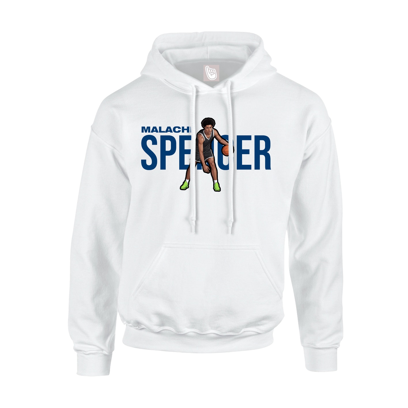 Youth Hoodie — Player Name in White