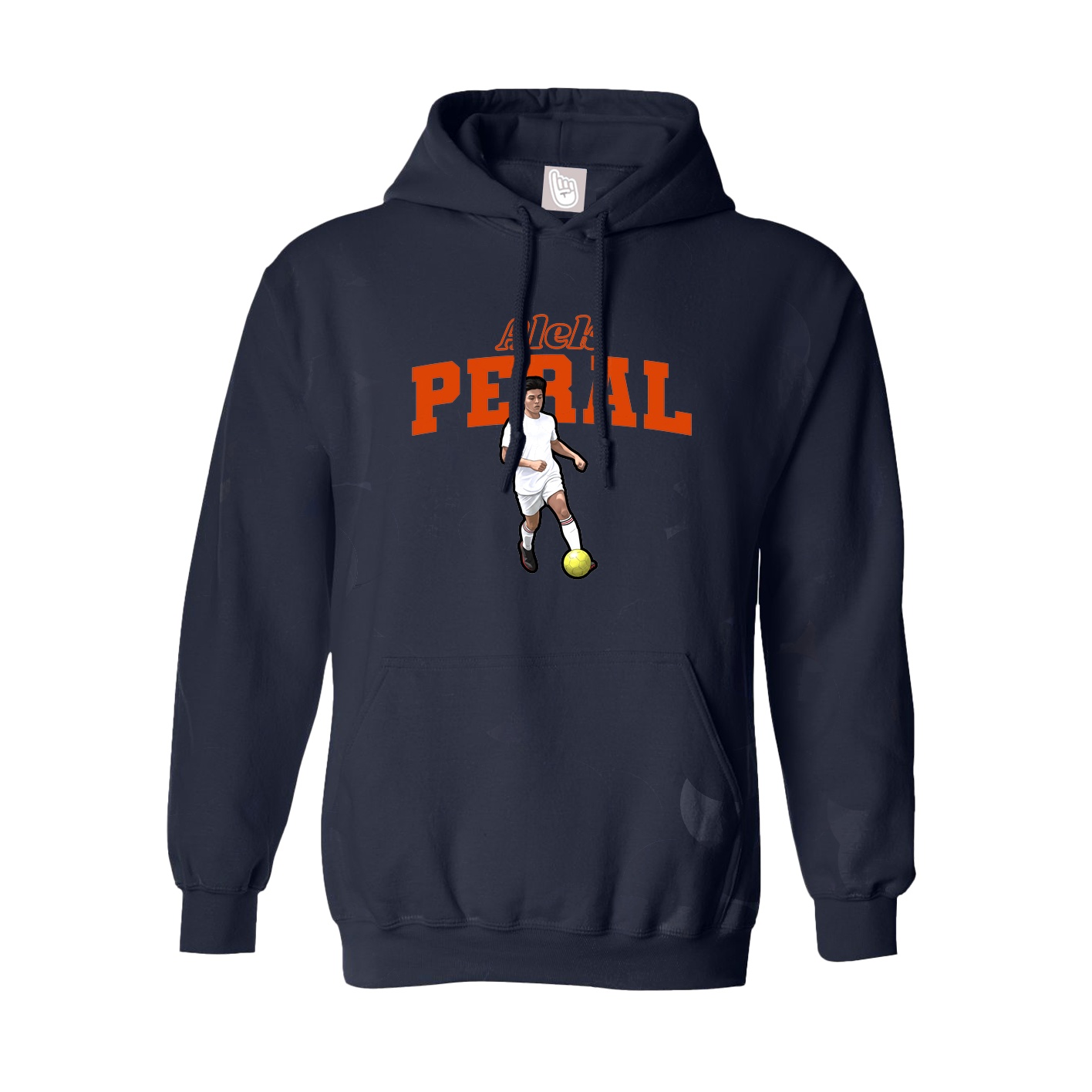 Hoodie — Name Arch in Navy