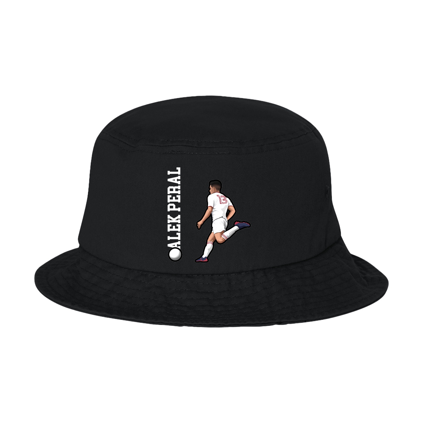 Bucket Cap — Name Vertical in Black