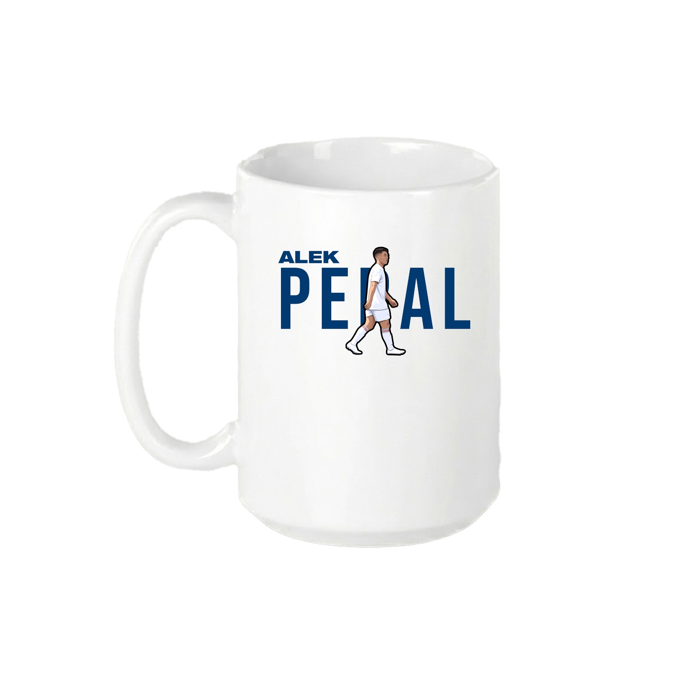 15oz Coffee Mug — Player Name in White