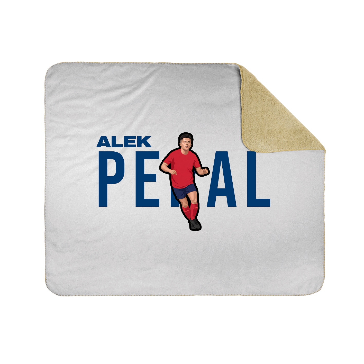 Throw Blanket — Player Name in White