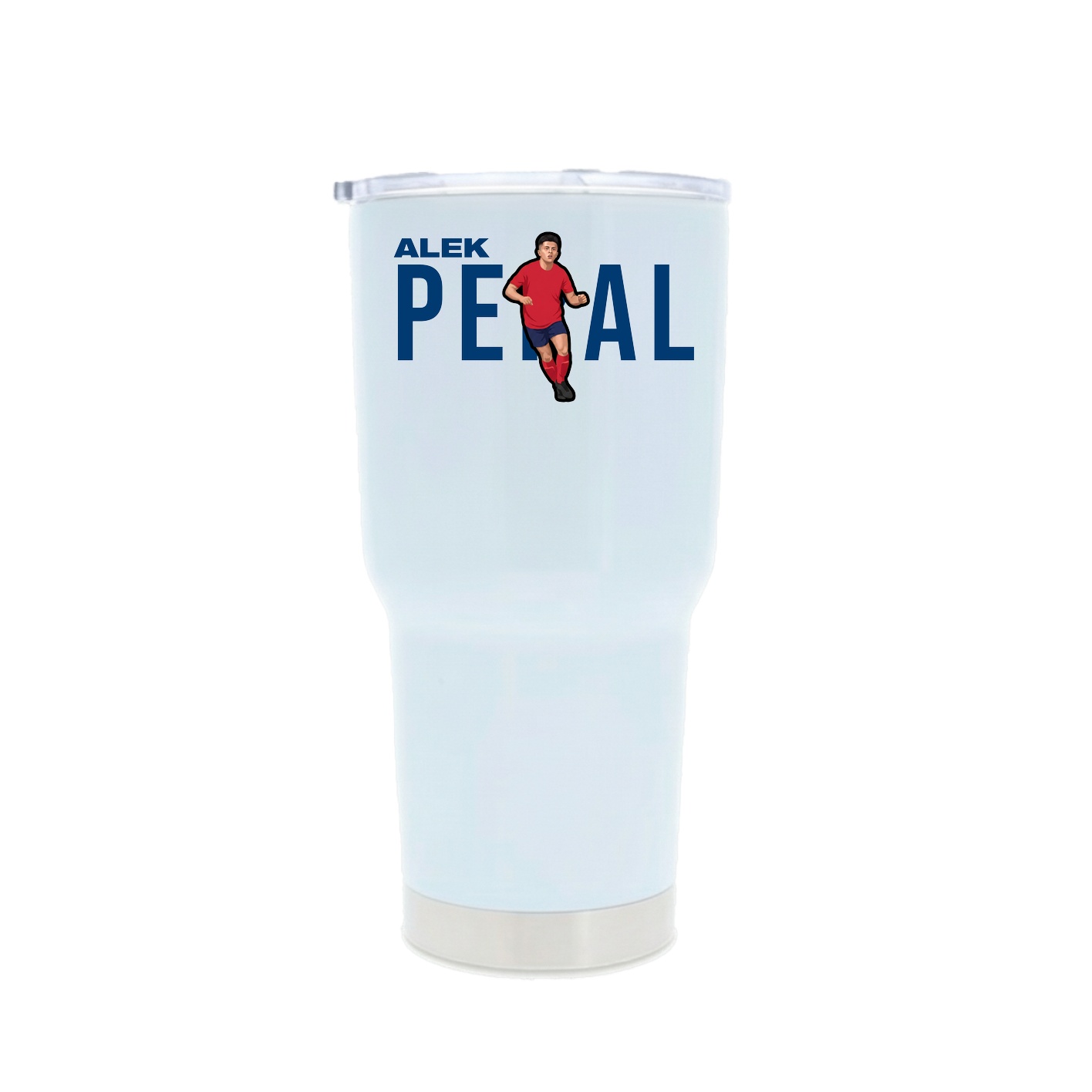 30oz Stainless Steel Tumbler — Player Name in White