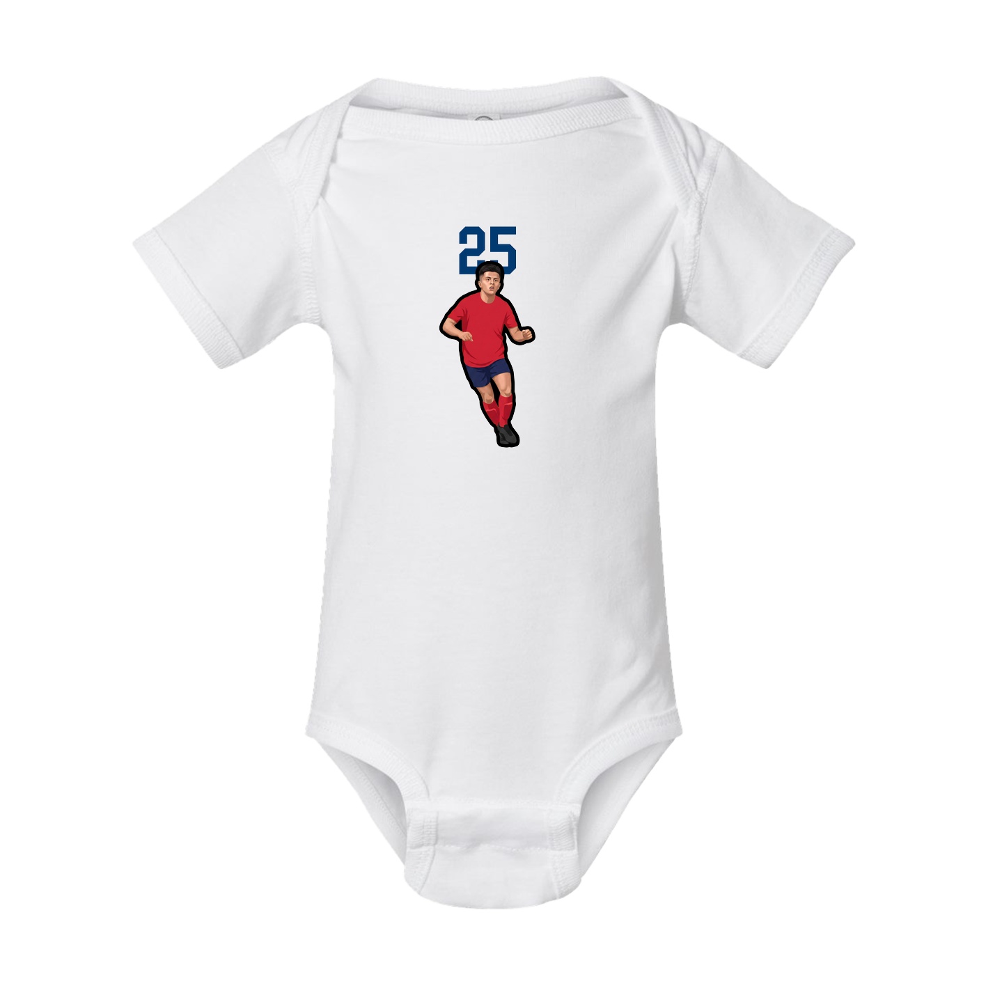 Baby Onesie — Number Top in White