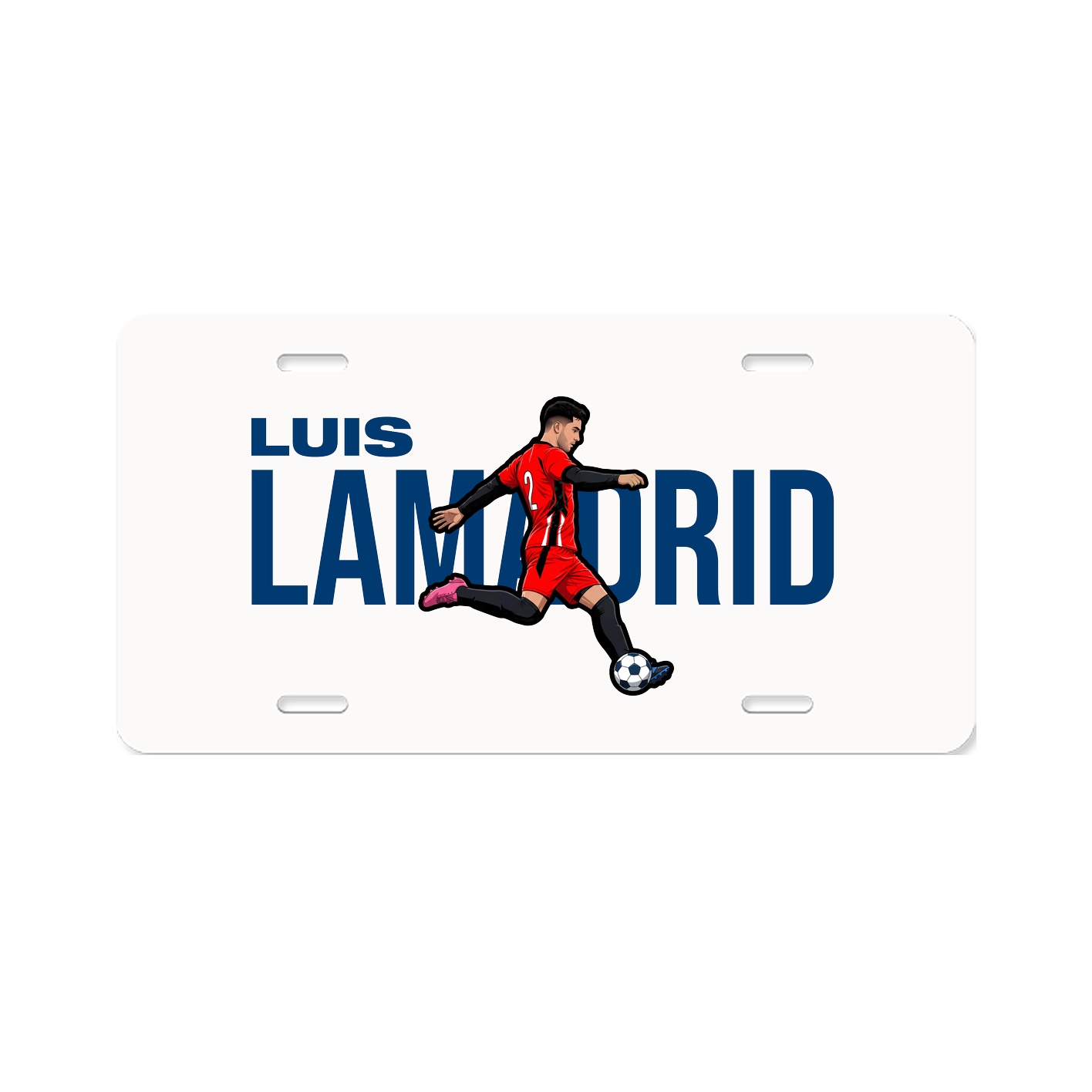 License Plate — Player Name in Classic
