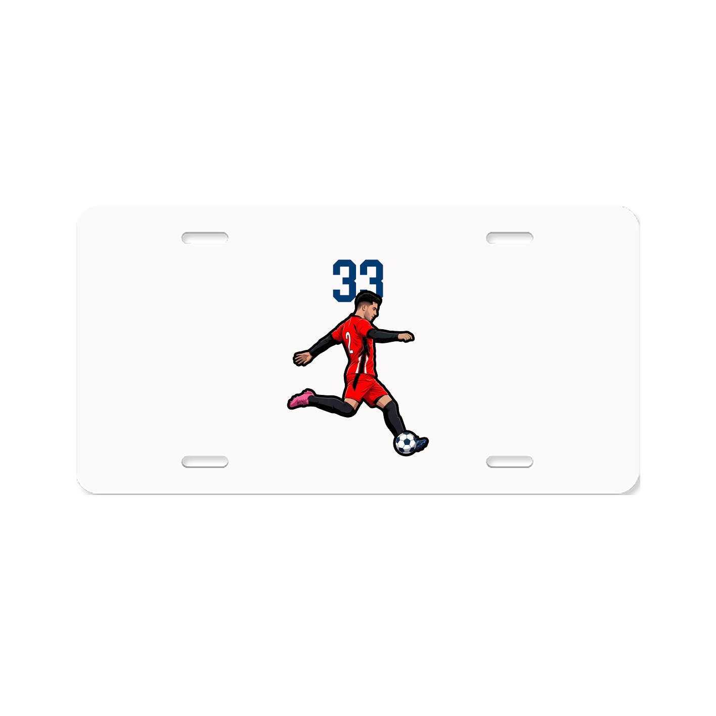 License Plate — Number Top in Classic