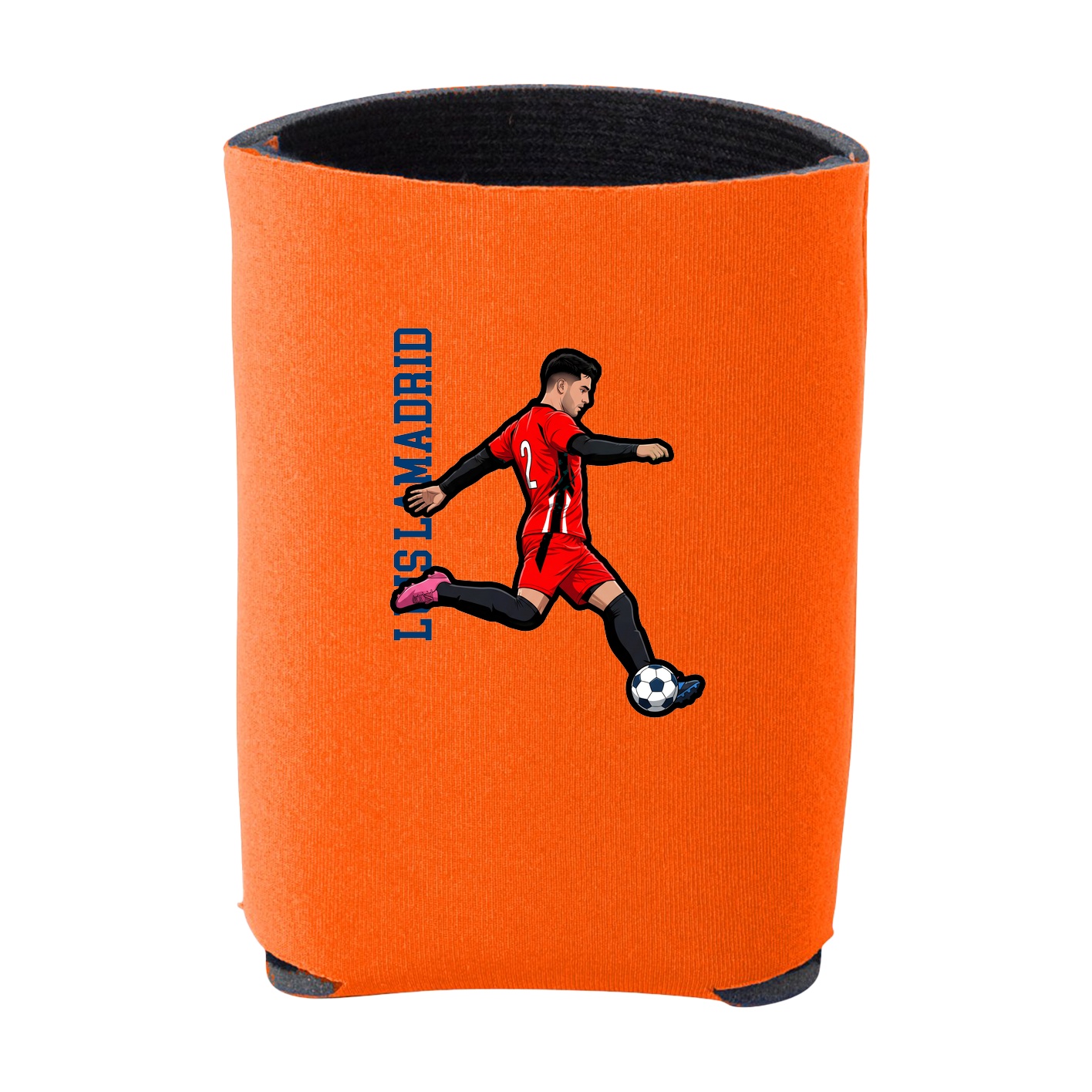 Can Holder — Name Vertical in Orange