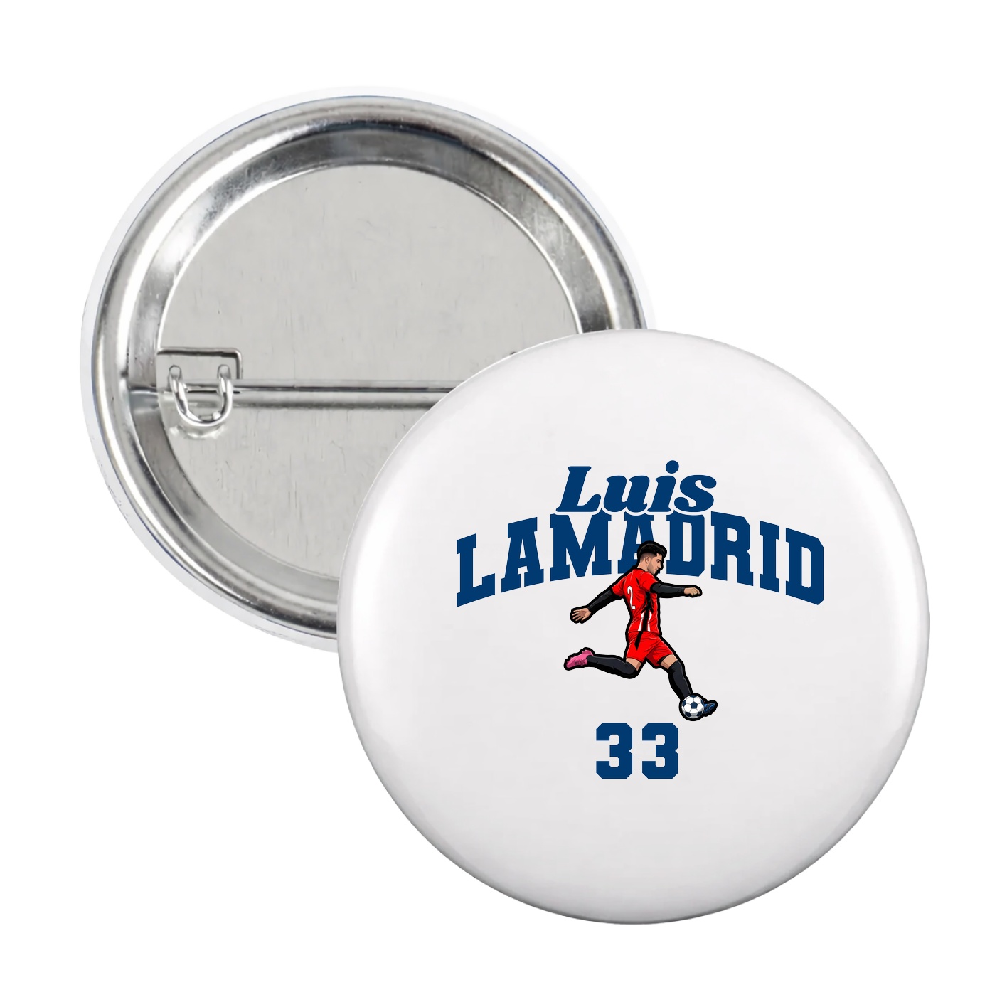 Game Day Button — Signature Arch in White