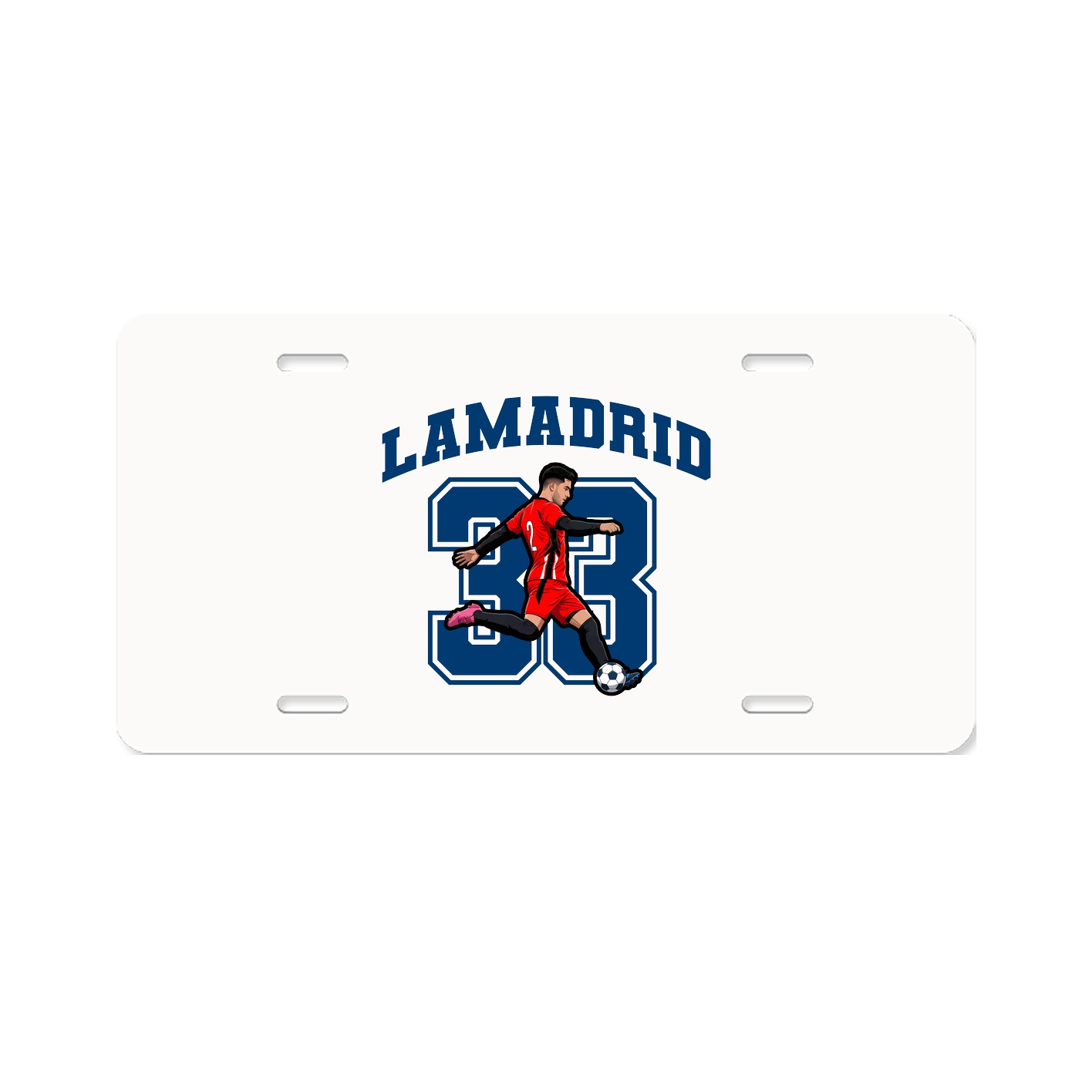 License Plate — Number in Classic