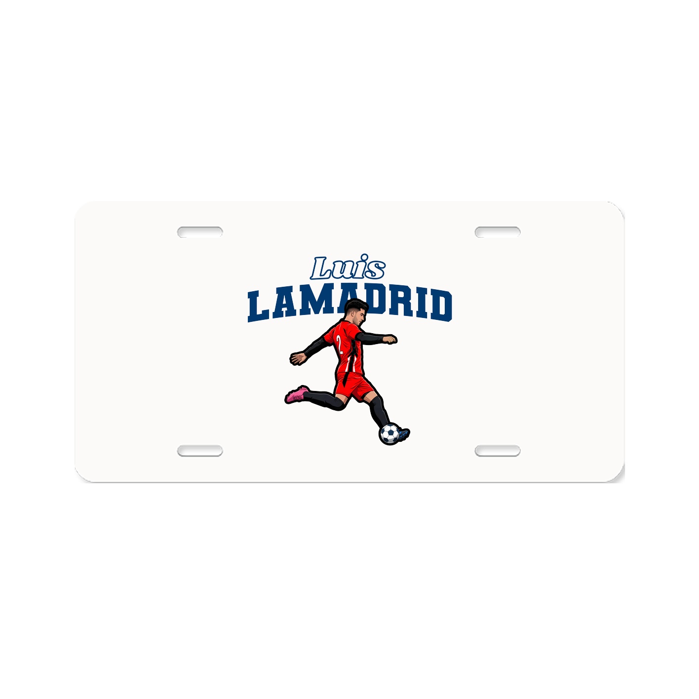 License Plate — Name Arch in Classic