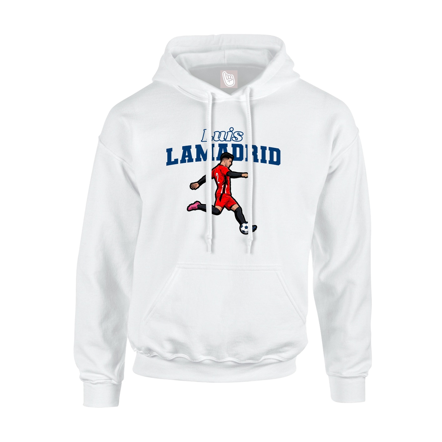 Hoodie — Name Arch in White