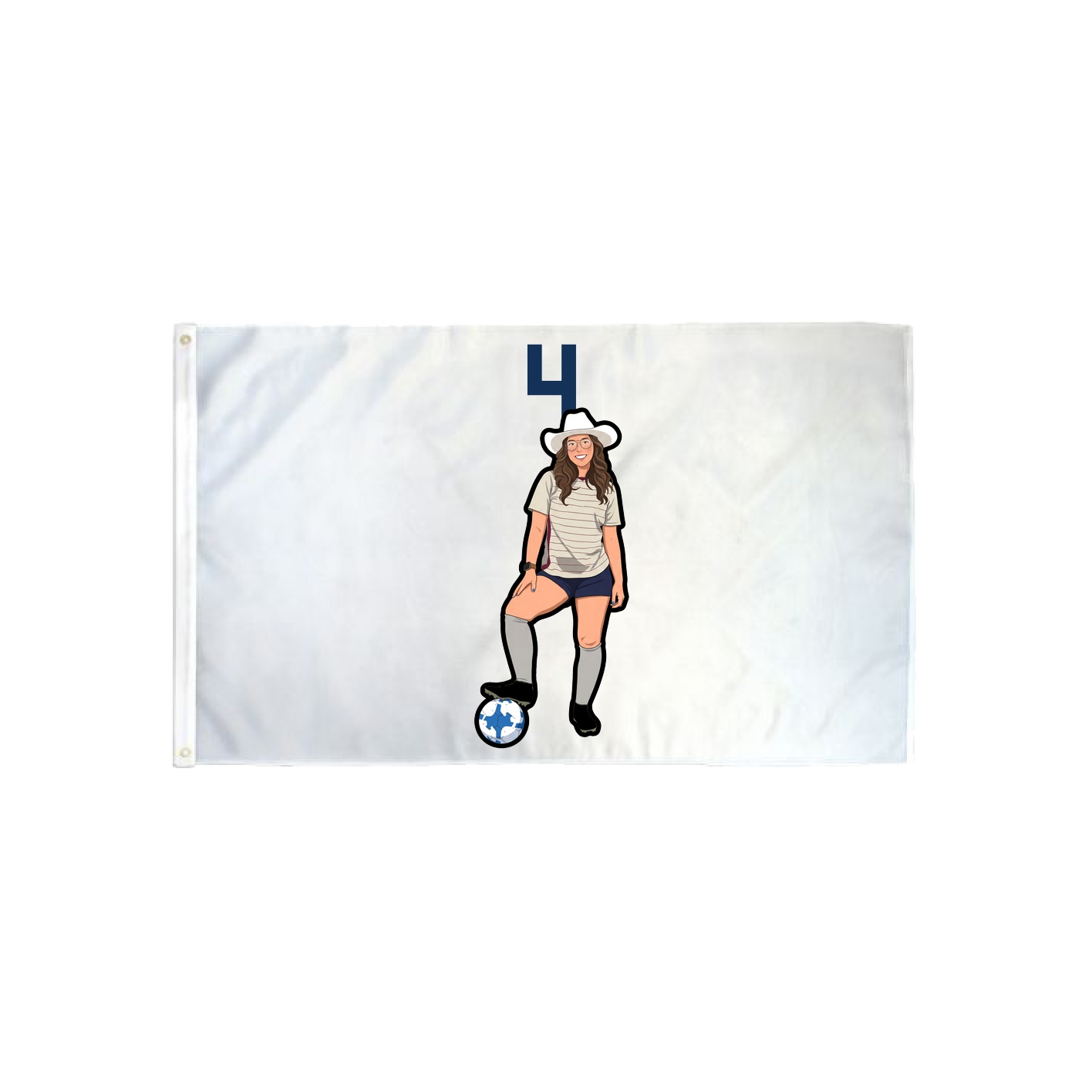 3x5 Flag — Number Top in Classic