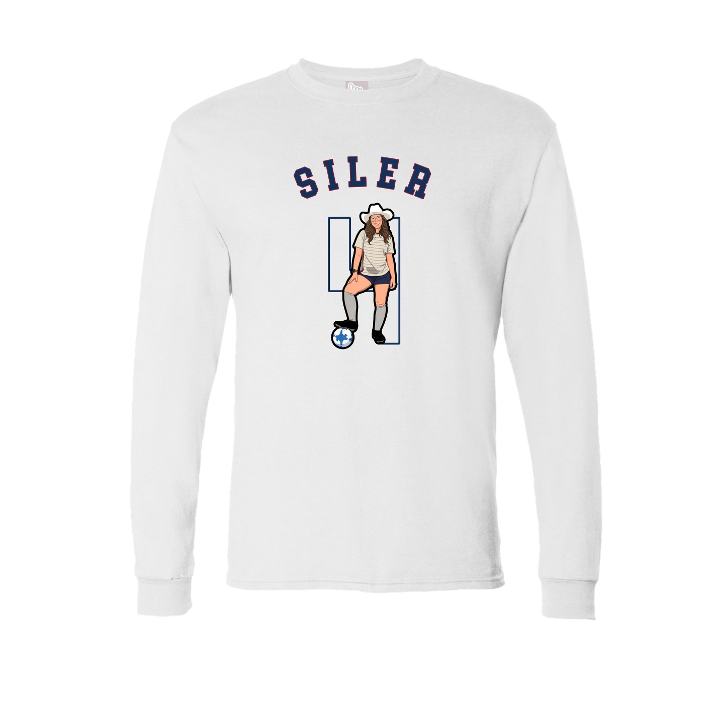 Long Sleeve Tee — Shirsey Arch in White