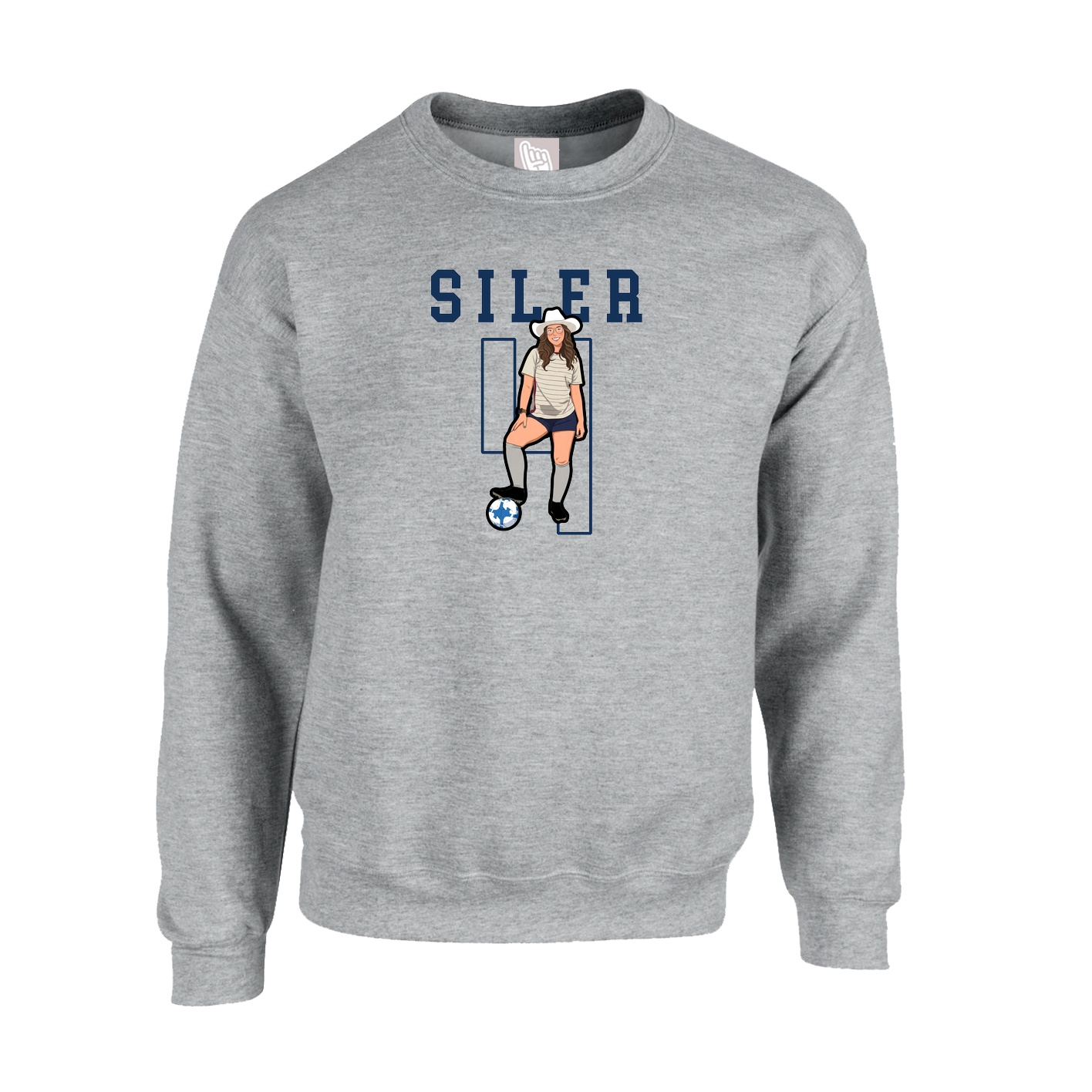 Fleece Crew — Shirsey in Grey