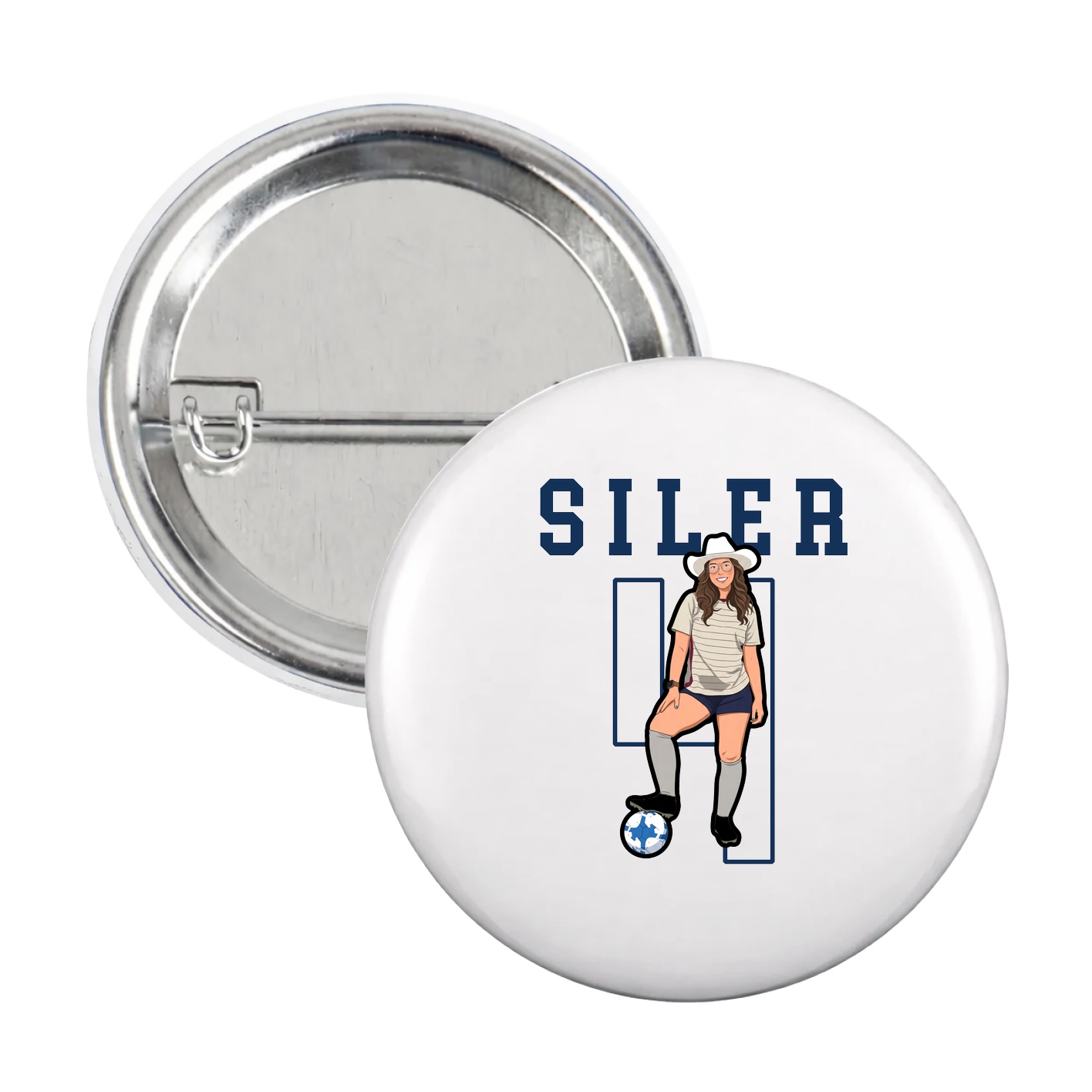 Game Day Button — Shirsey in White