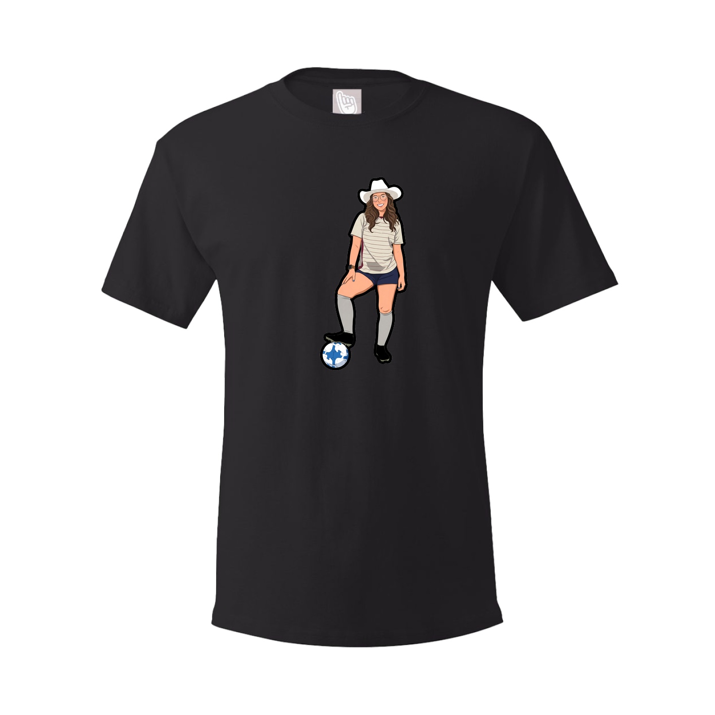 Tee — Name Vertical in Black