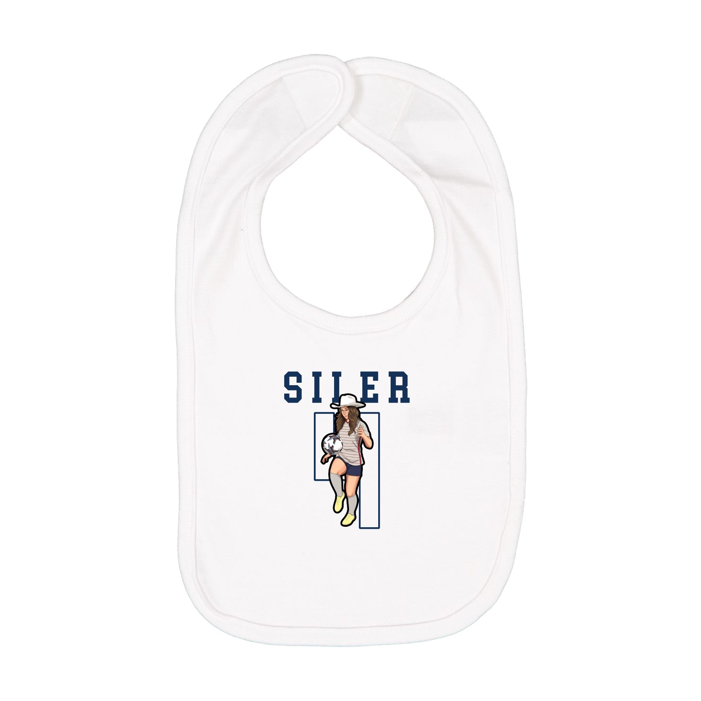 Infant Bib — Shirsey in White