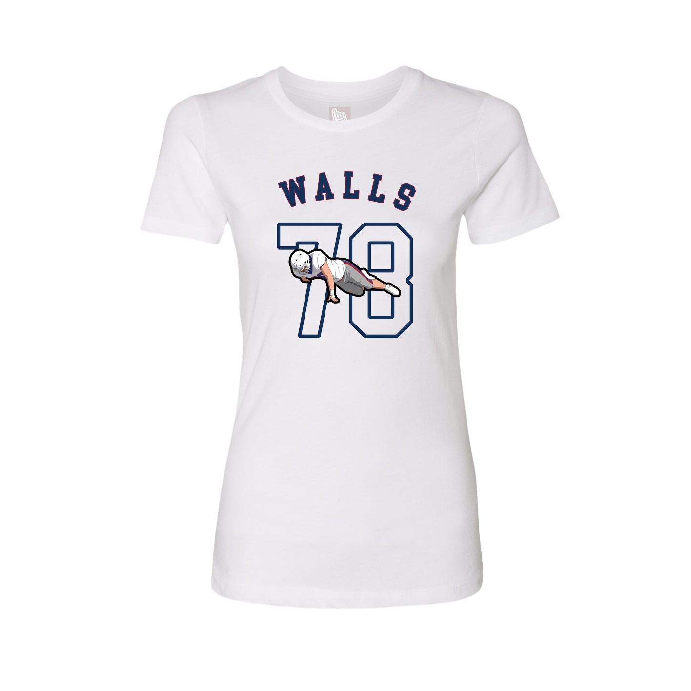 Fitted Women's Tee — Shirsey Arch in White