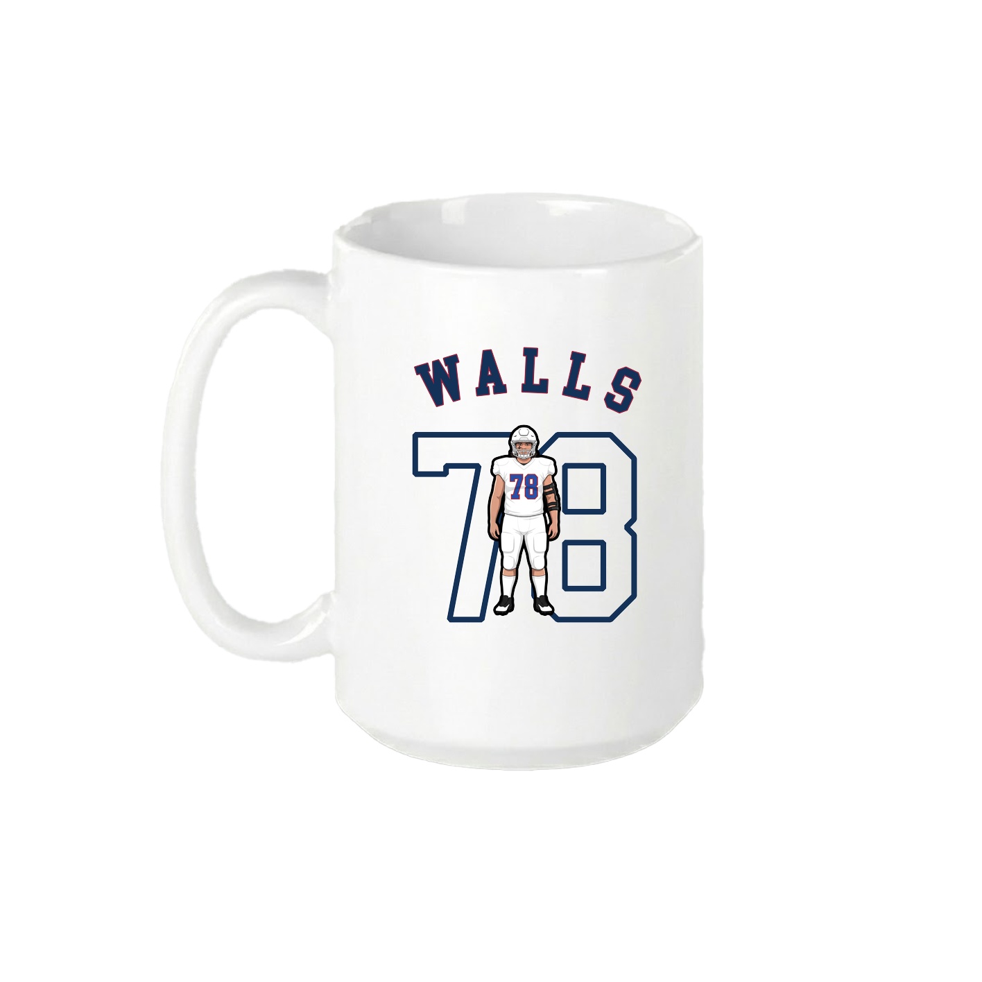 15oz Coffee Mug — Shirsey Arch in White