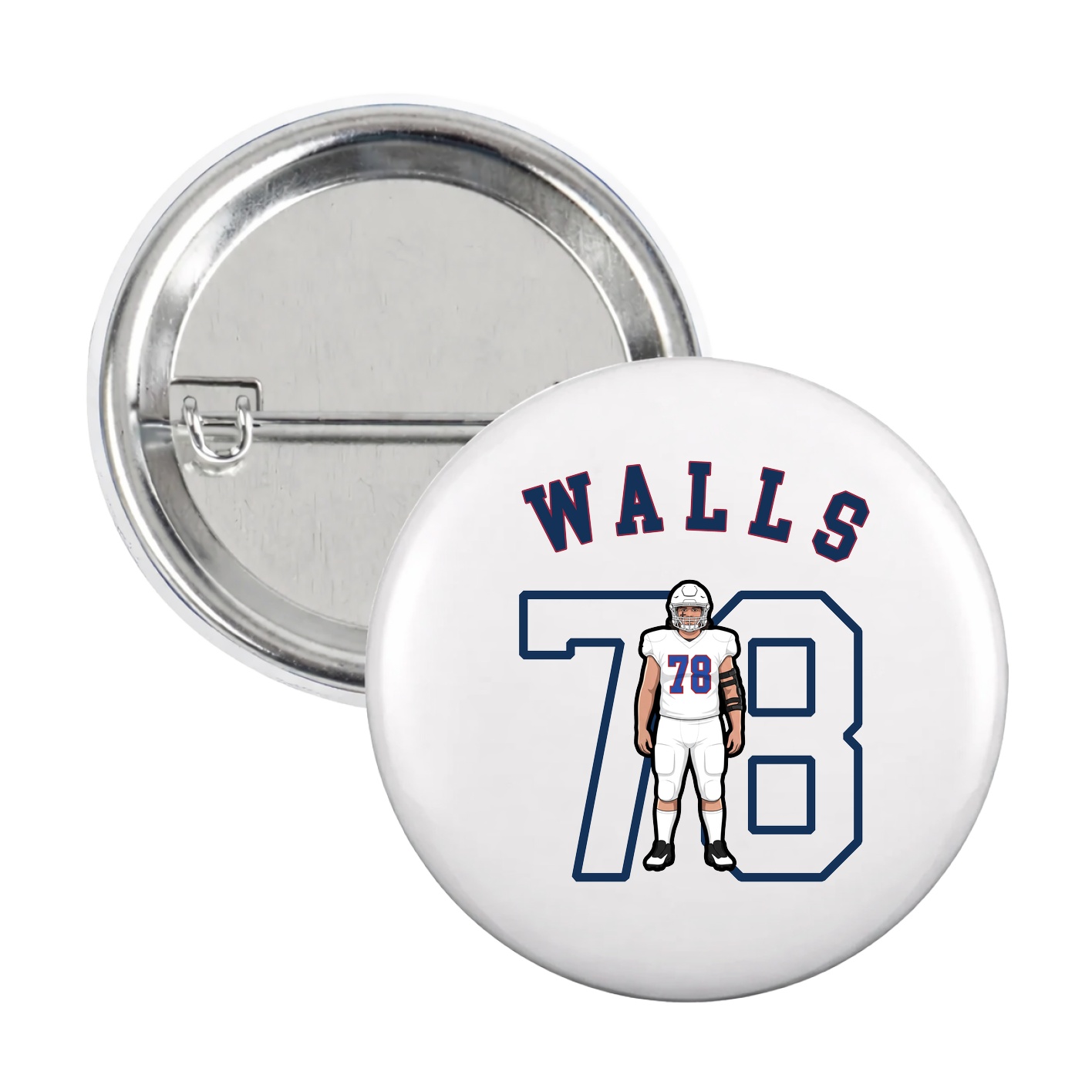 Game Day Button — Shirsey Arch in White