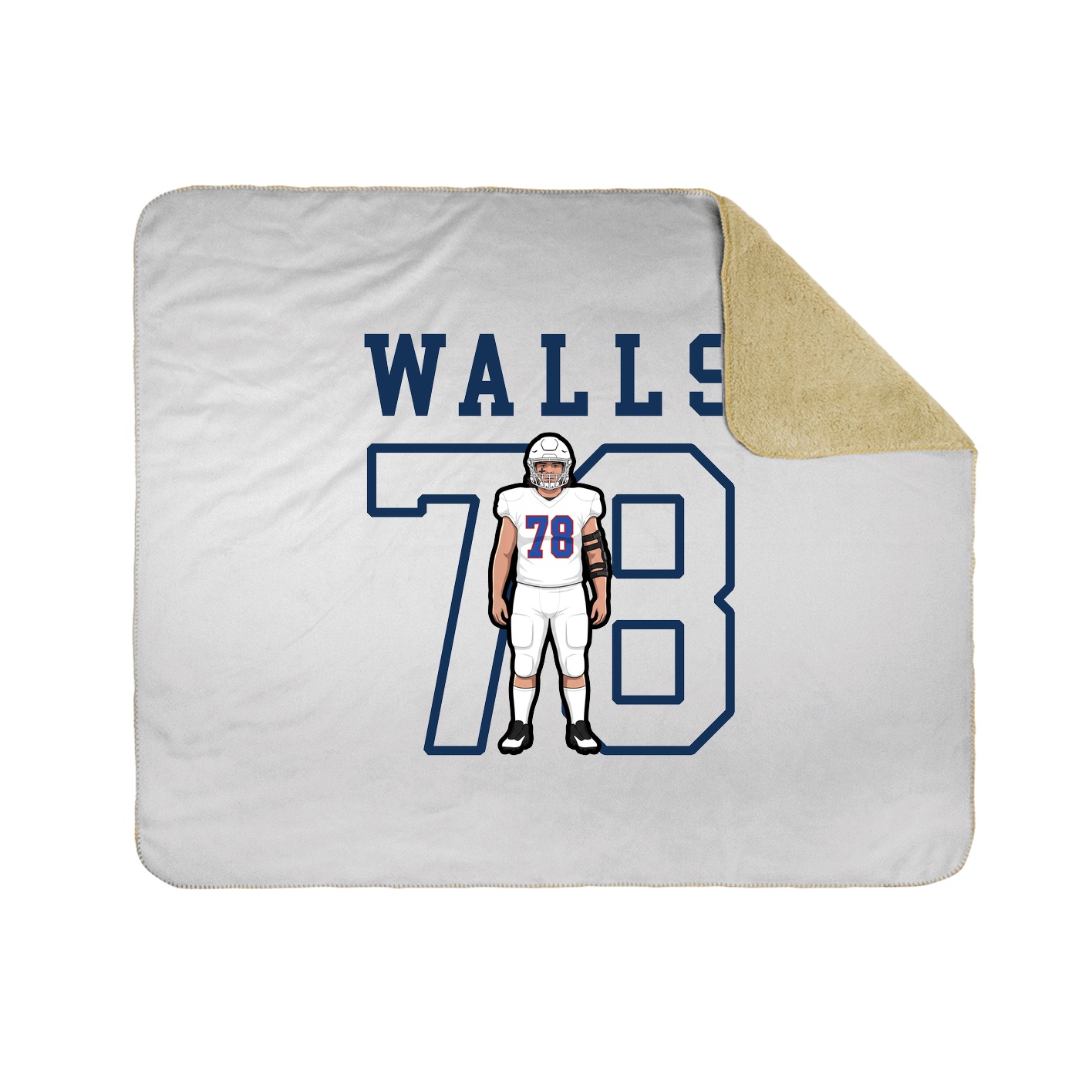 Throw Blanket — Shirsey in White