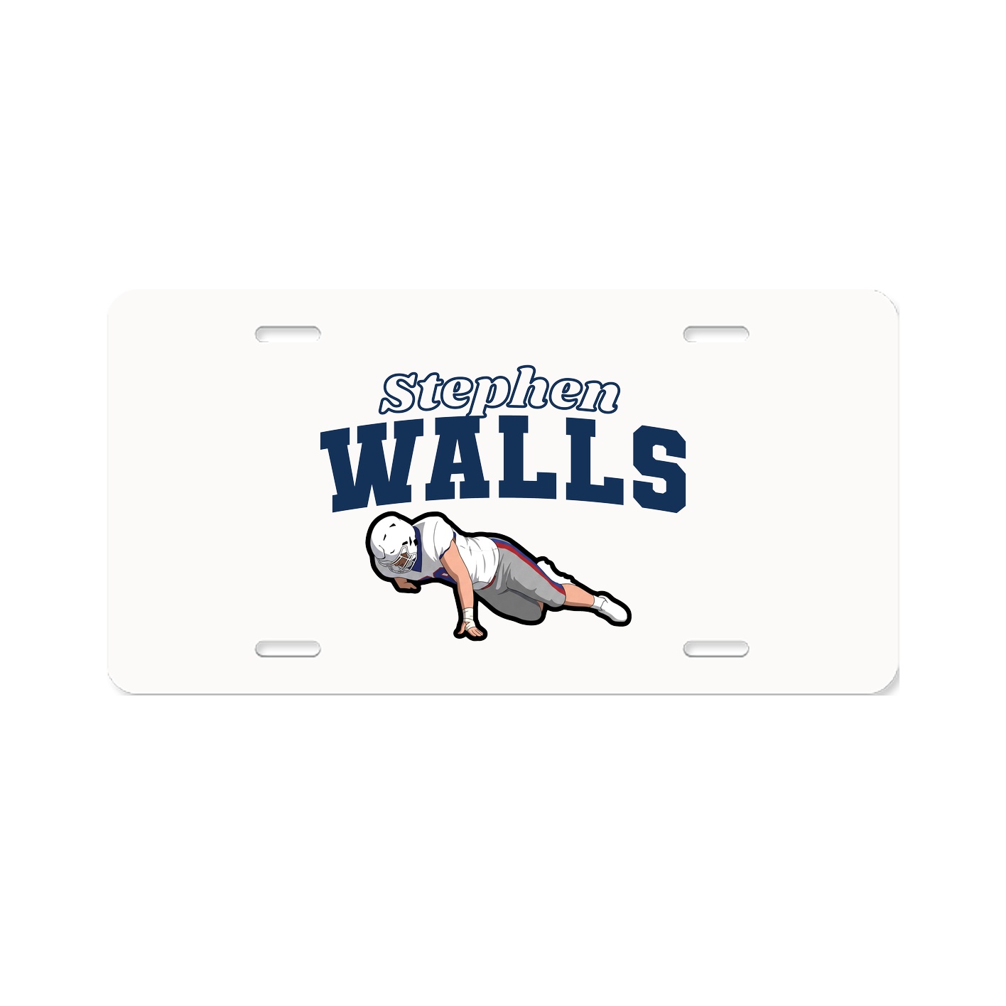 License Plate — Name Arch in Classic