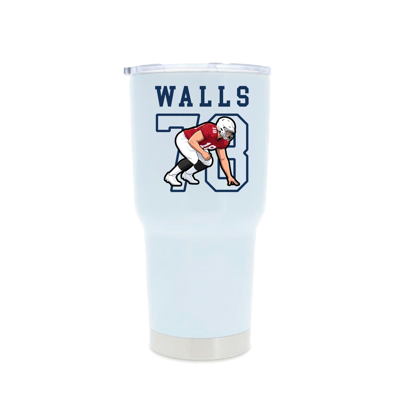 30oz Stainless Steel Tumbler — Shirsey in White
