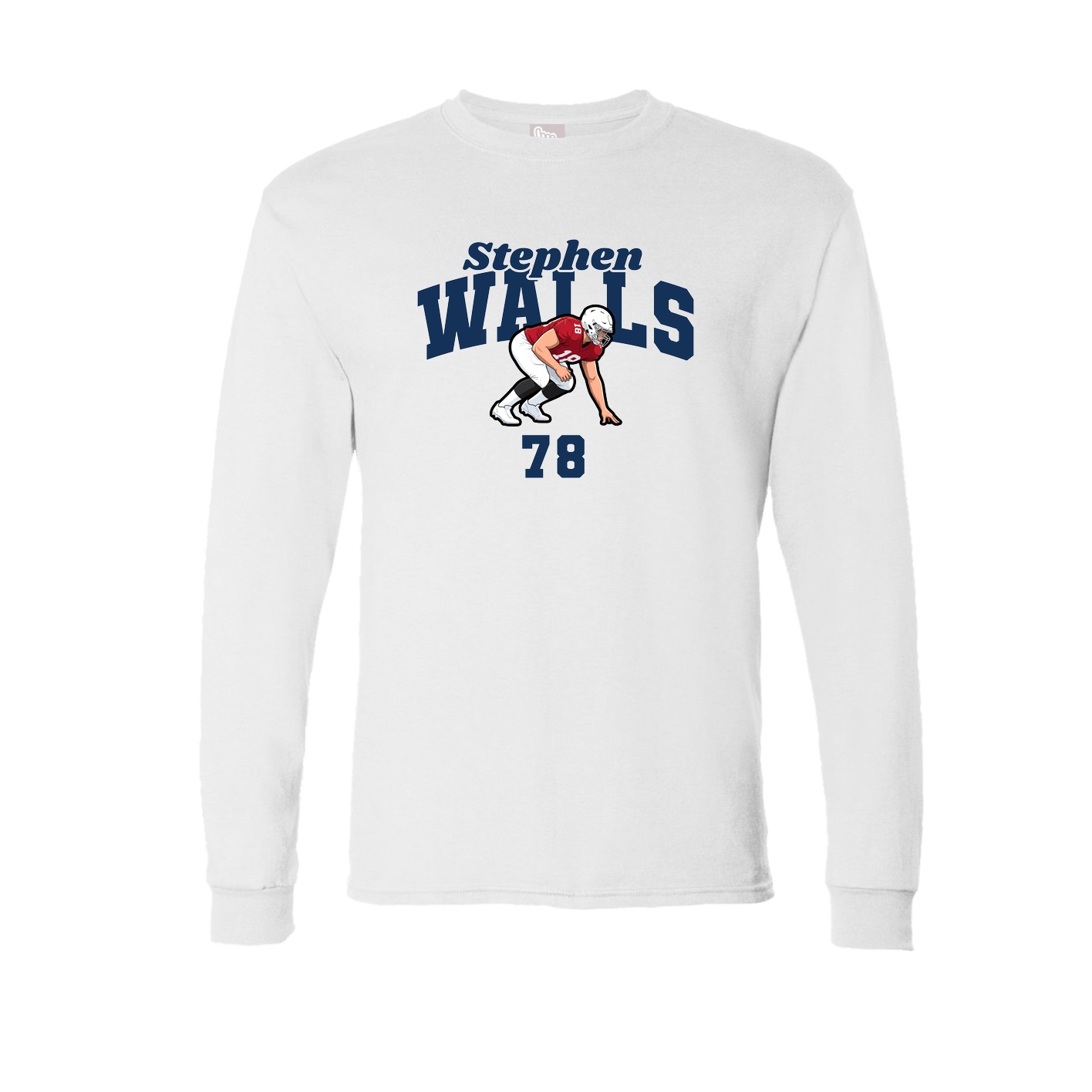Long Sleeve Tee — Signature Arch in White