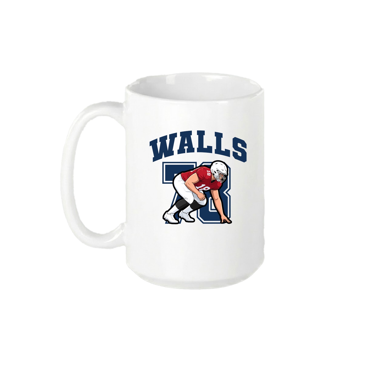 15oz Coffee Mug — Number in White