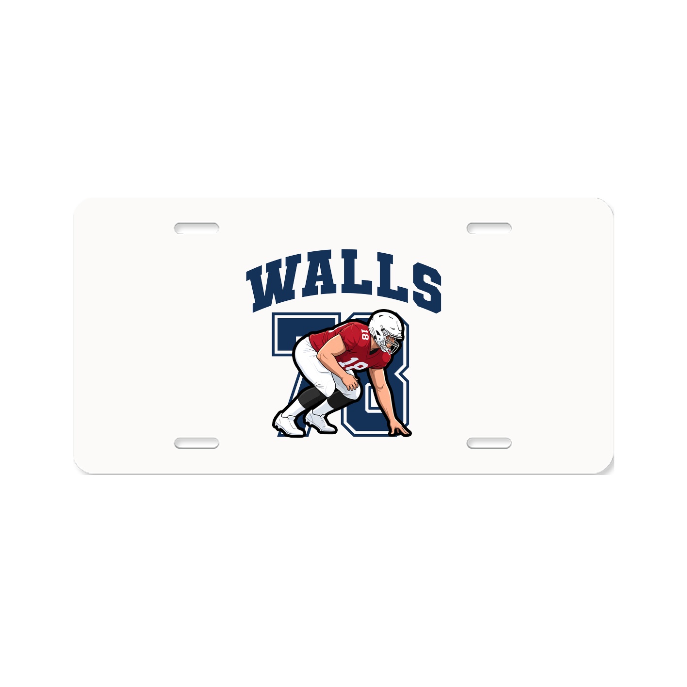 License Plate — Number in Classic