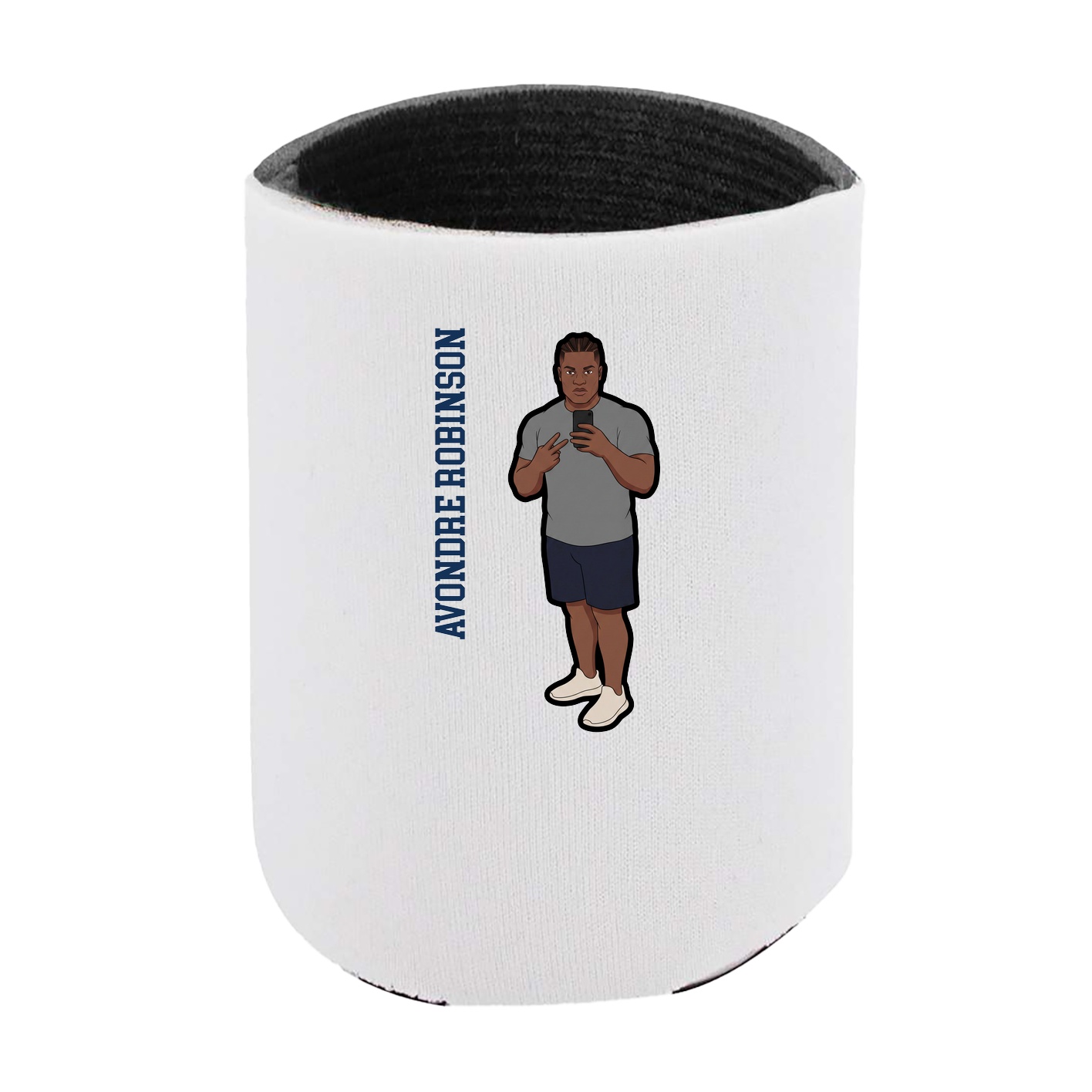 Can Holder — Name Vertical in White