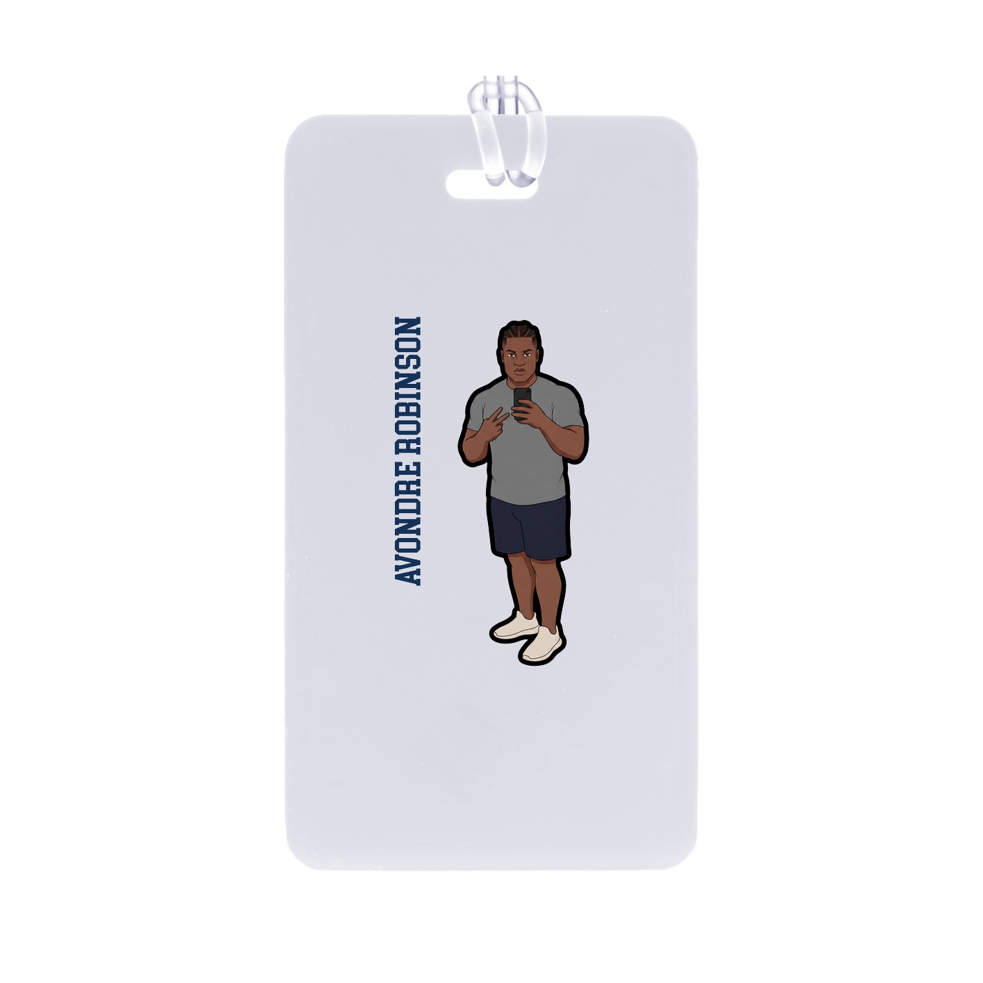 Bag Tag — Name Vertical in Classic
